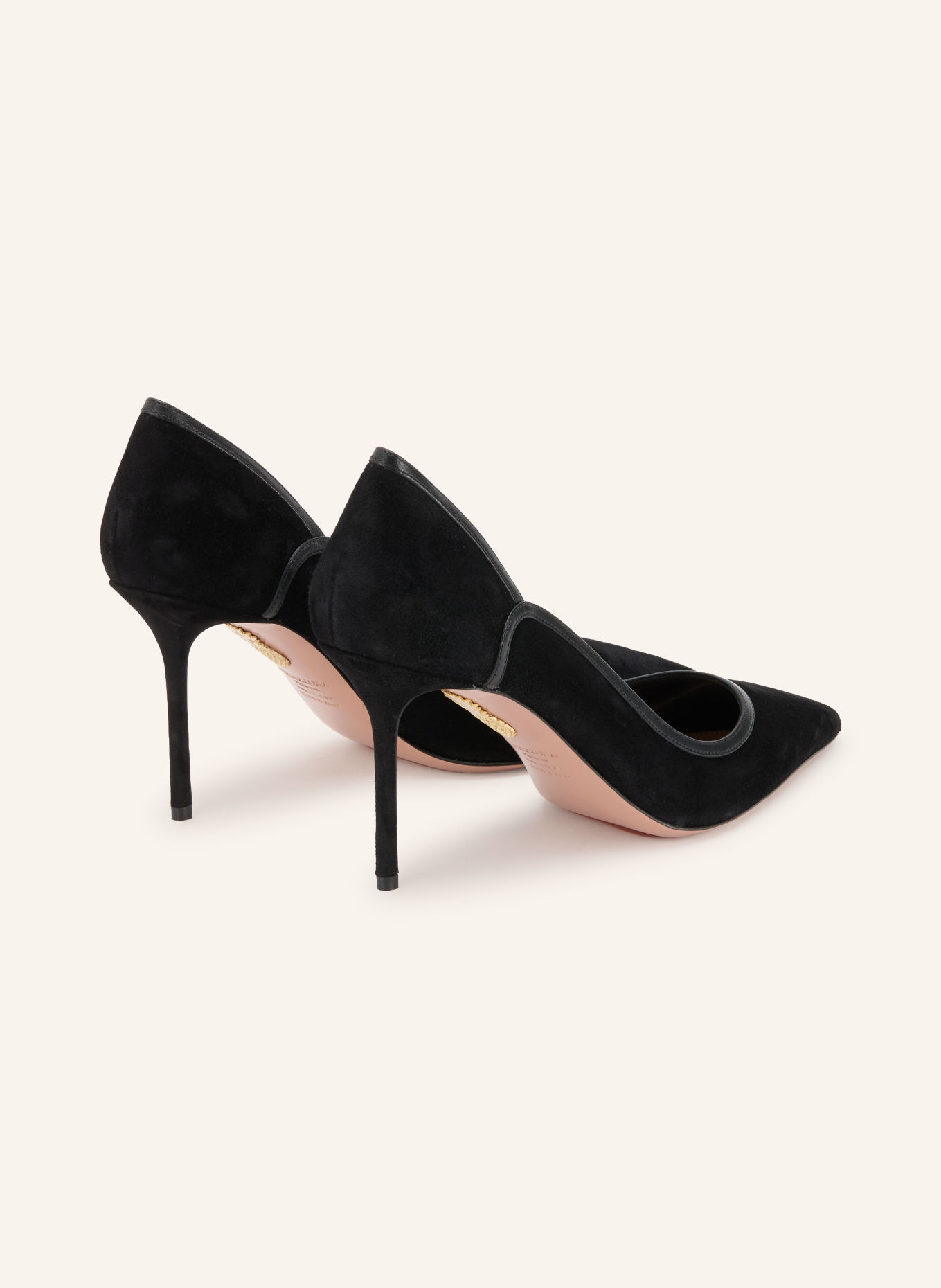 AQUAZZURA PLUSH PUMP 85 Pumps: BLACK