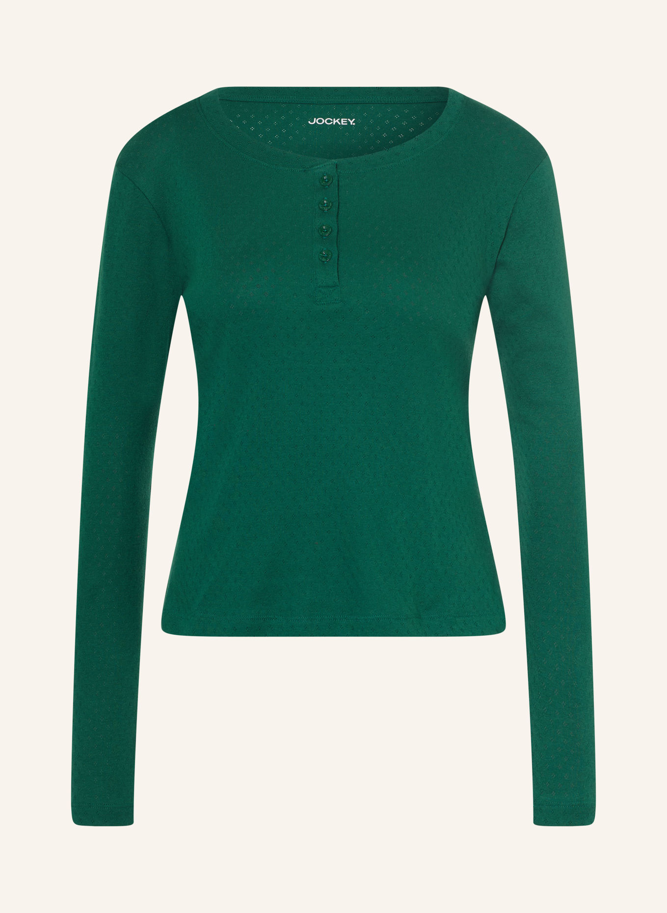JOCKEY Schlafshirt PURE COTTON: DUNKELGRÜN