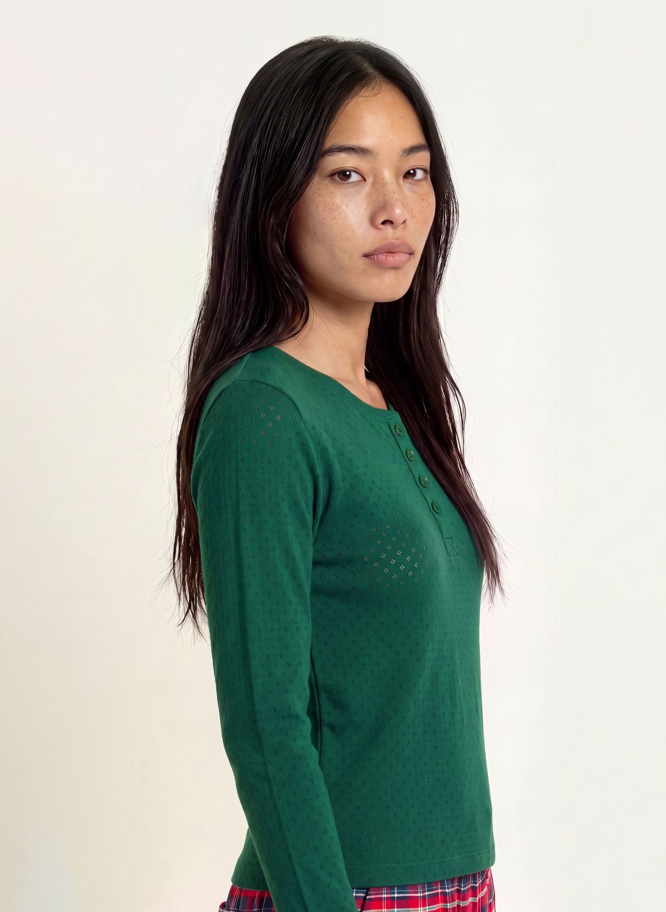 JOCKEY Schlafshirt PURE COTTON: DUNKELGRÜN