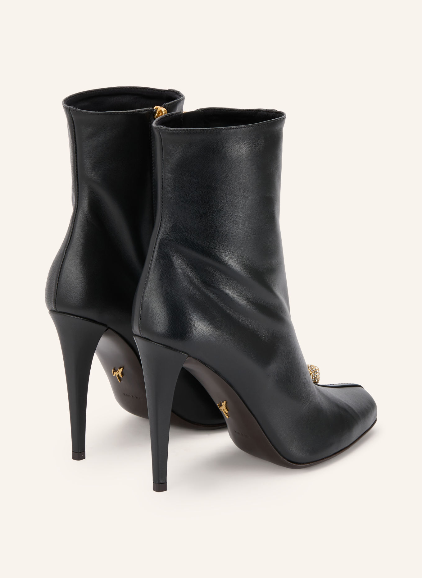 GIUSEPPE ZANOTTI DESIGN Ankelstövletter MANHATTAN med strass: SVART