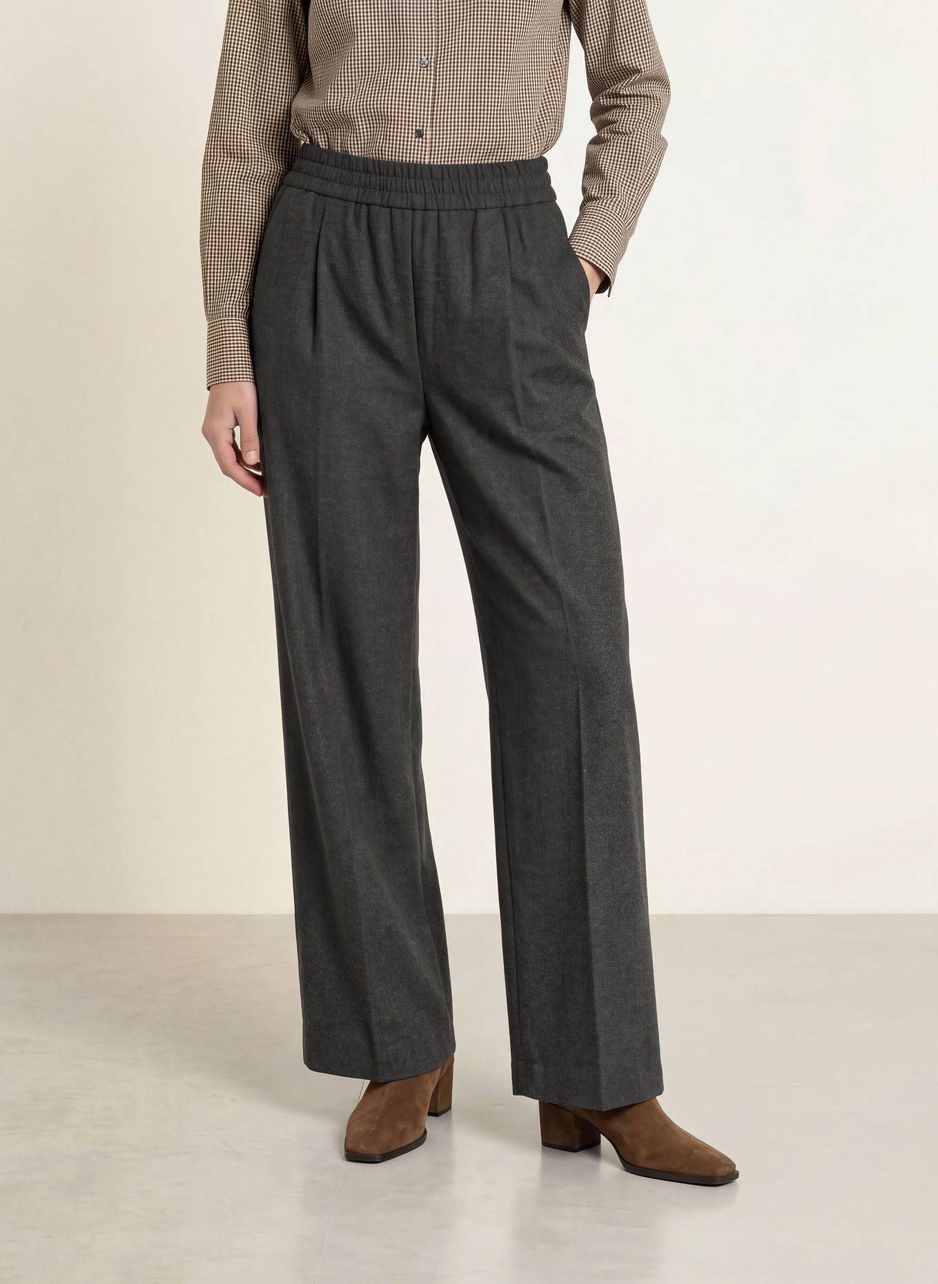 CIRCOLO 1901 Marlenehose: DUNKELGRAU