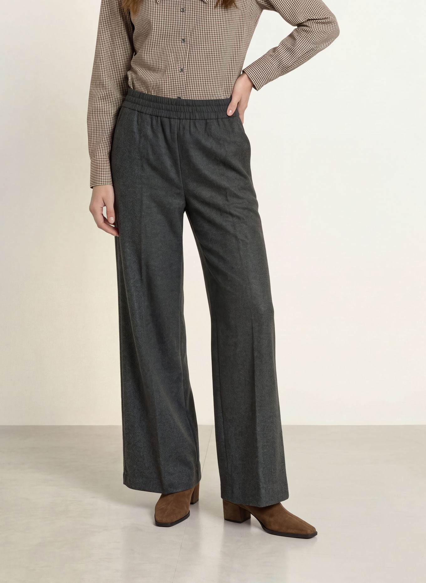 CIRCOLO 1901 Marlenehose: DUNKELGRAU