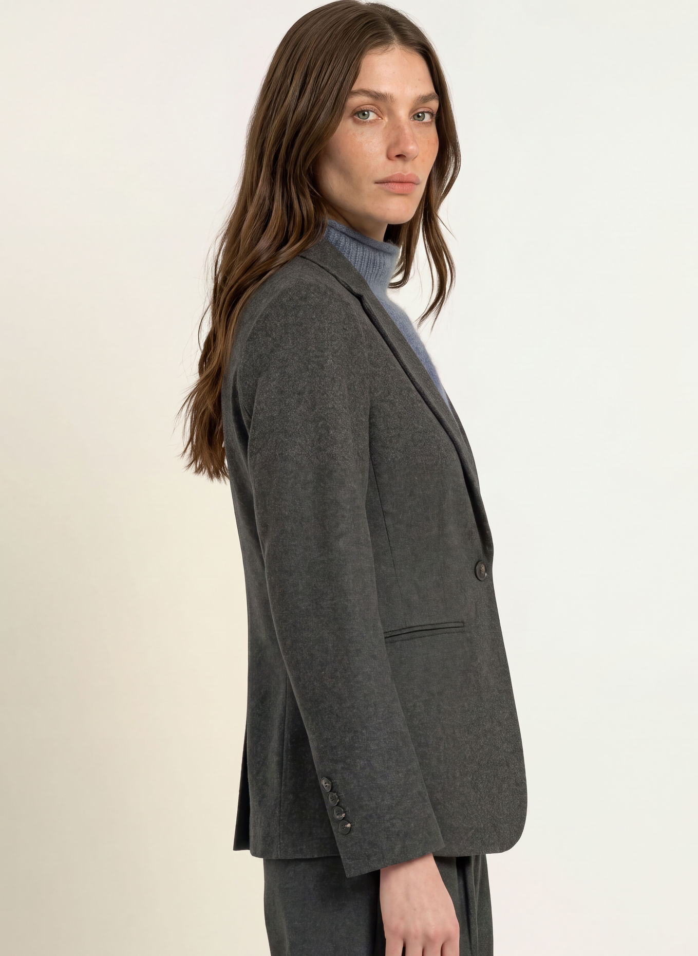 CIRCOLO 1901 Jersey Blazer: DARK GRAY