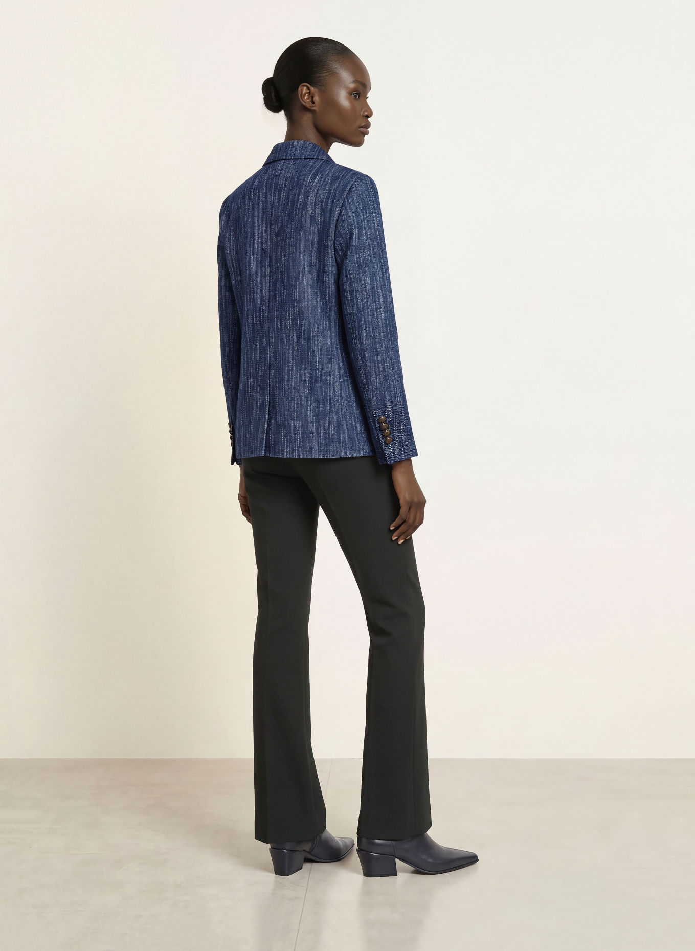 CIRCOLO 1901 Blazer cu aspect de denim: ALBASTRU ÎNCHIS