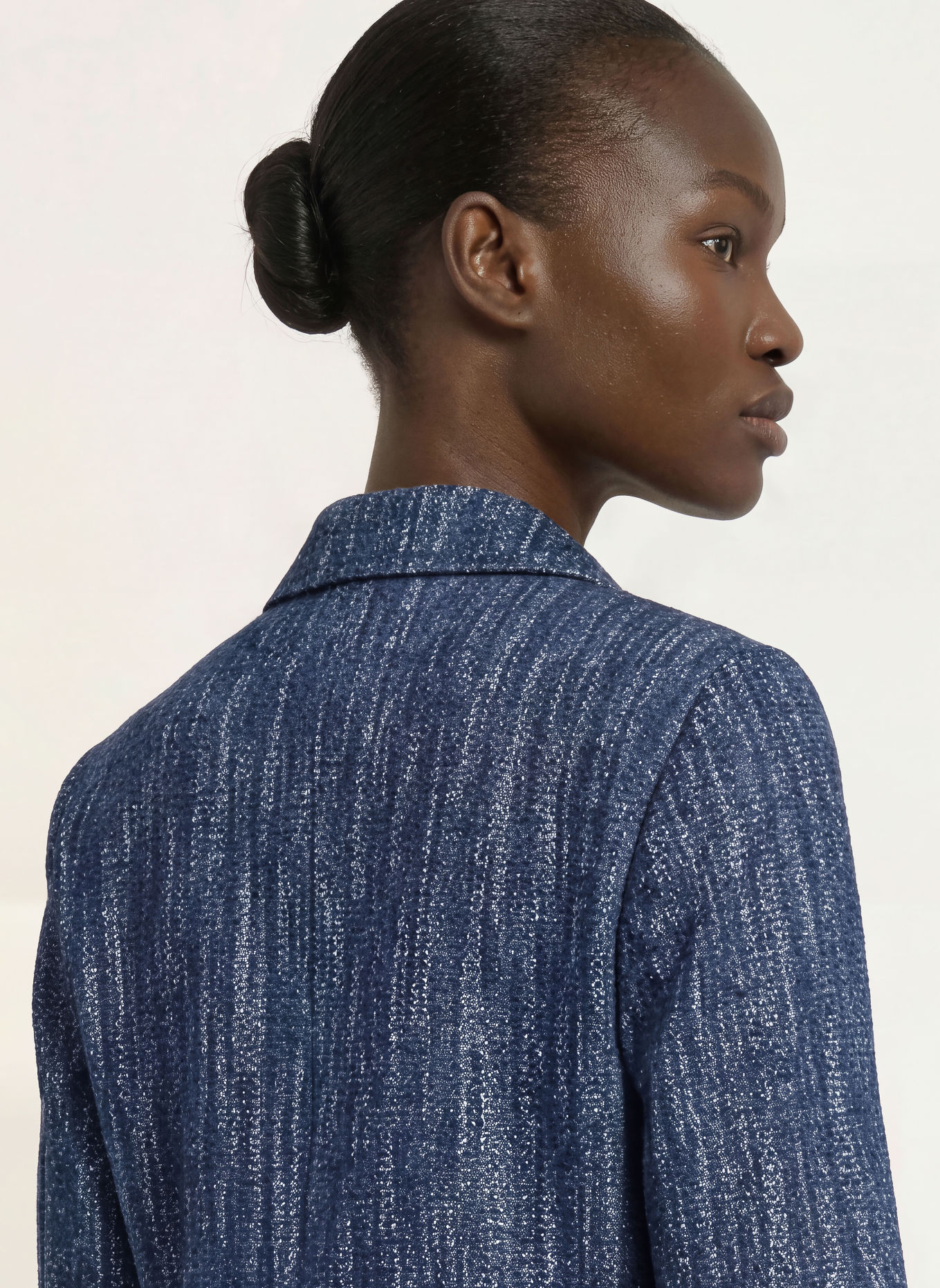 CIRCOLO 1901 Blazer cu aspect de denim: ALBASTRU ÎNCHIS