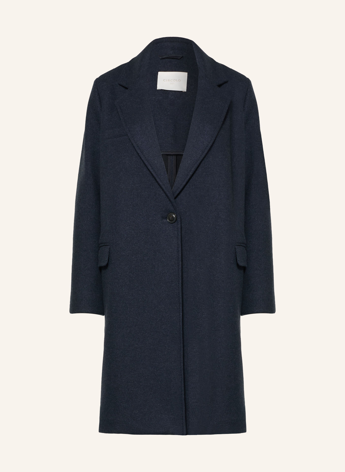 CIRCOLO 1901 Wool coat: DARK BLUE
