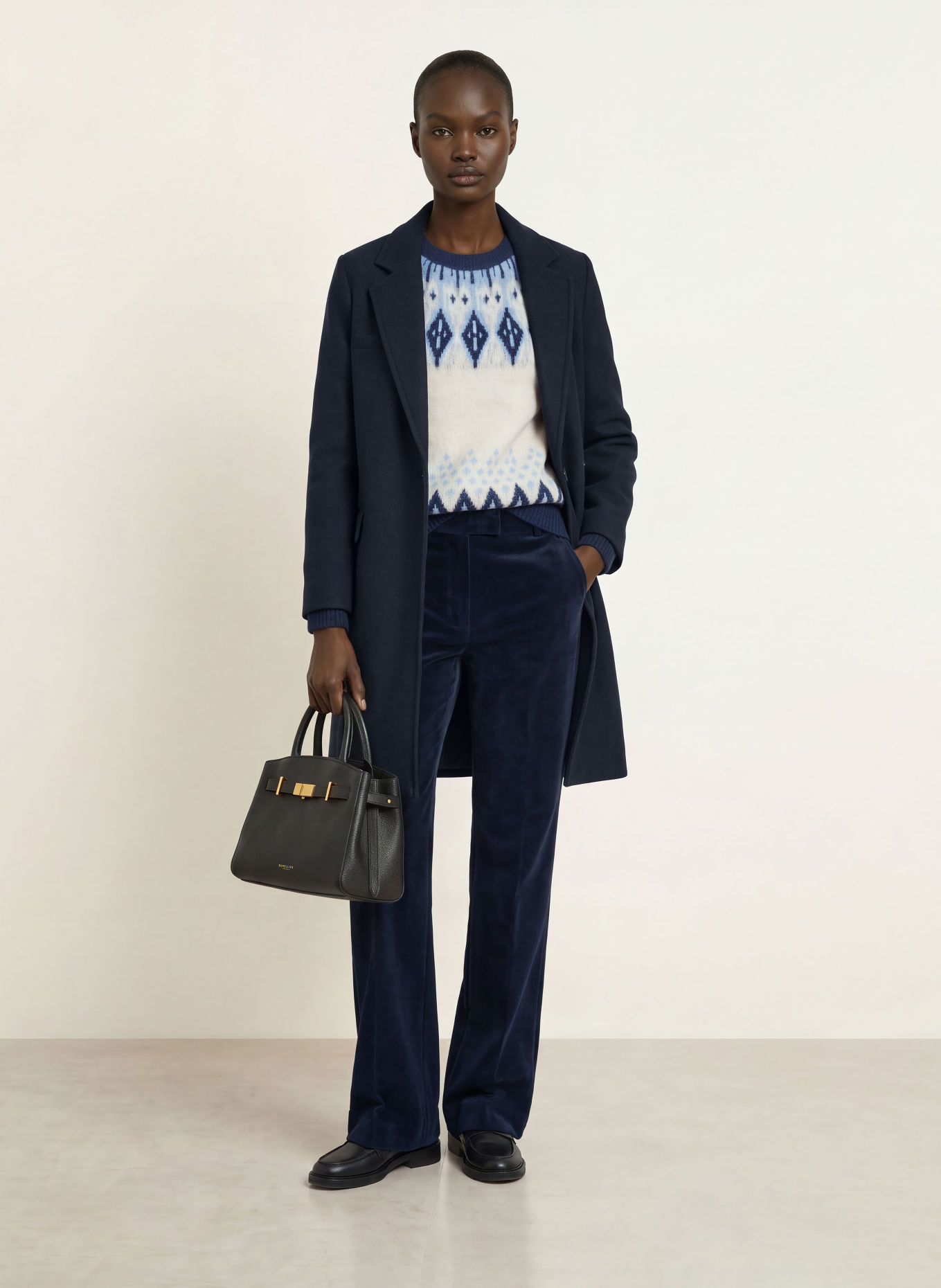 CIRCOLO 1901 Wool coat: DARK BLUE