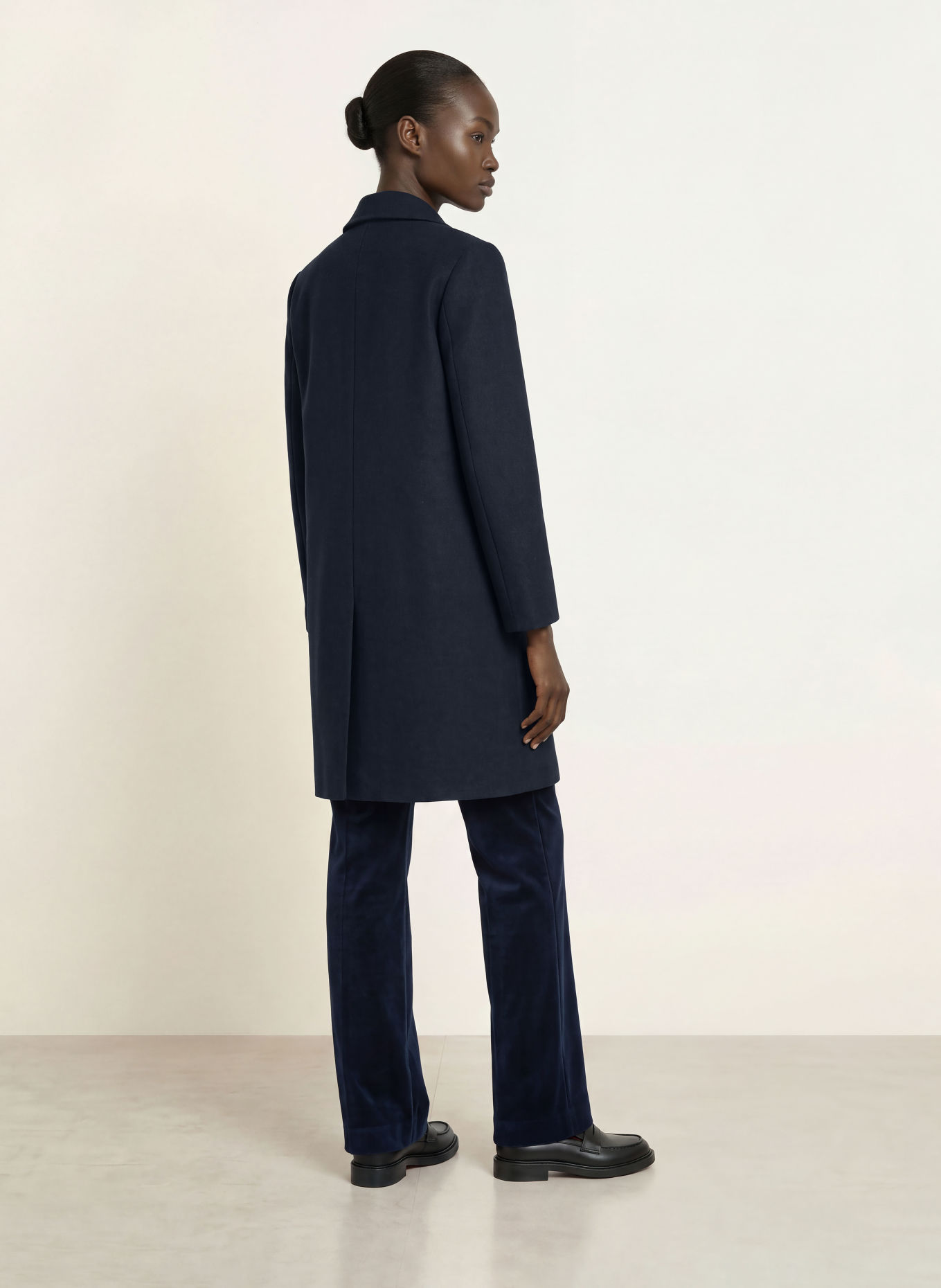 CIRCOLO 1901 Wool coat: DARK BLUE
