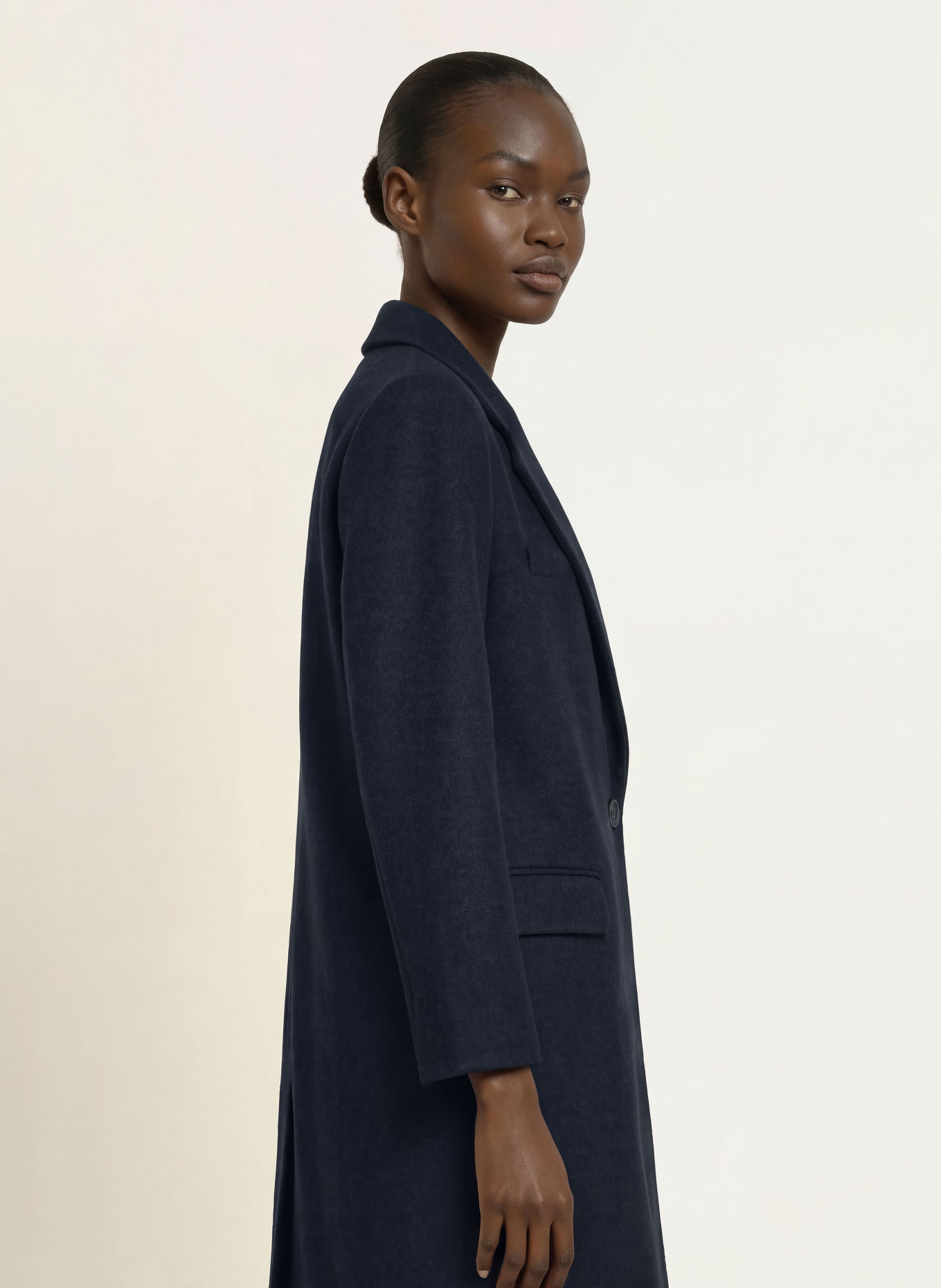 CIRCOLO 1901 Wool coat: DARK BLUE