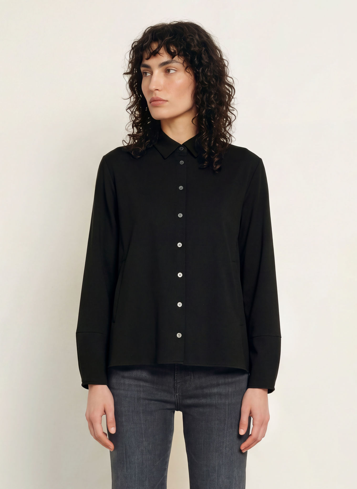 ROBERT FRIEDMAN Hemdbluse TINY: SCHWARZ