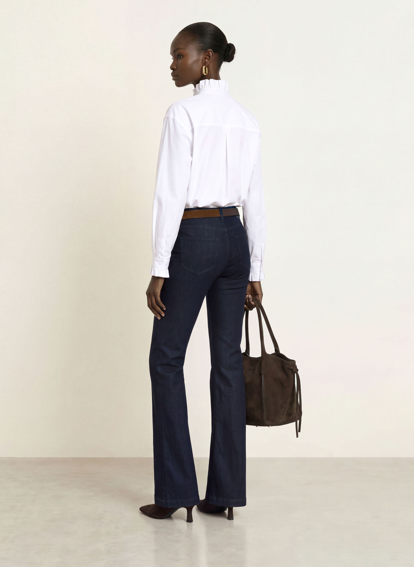 ROBERT FRIEDMAN Blus med volanger: VIT