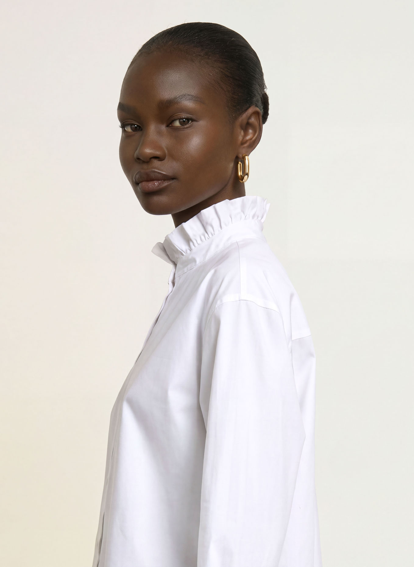 ROBERT FRIEDMAN Blus med volanger: VIT