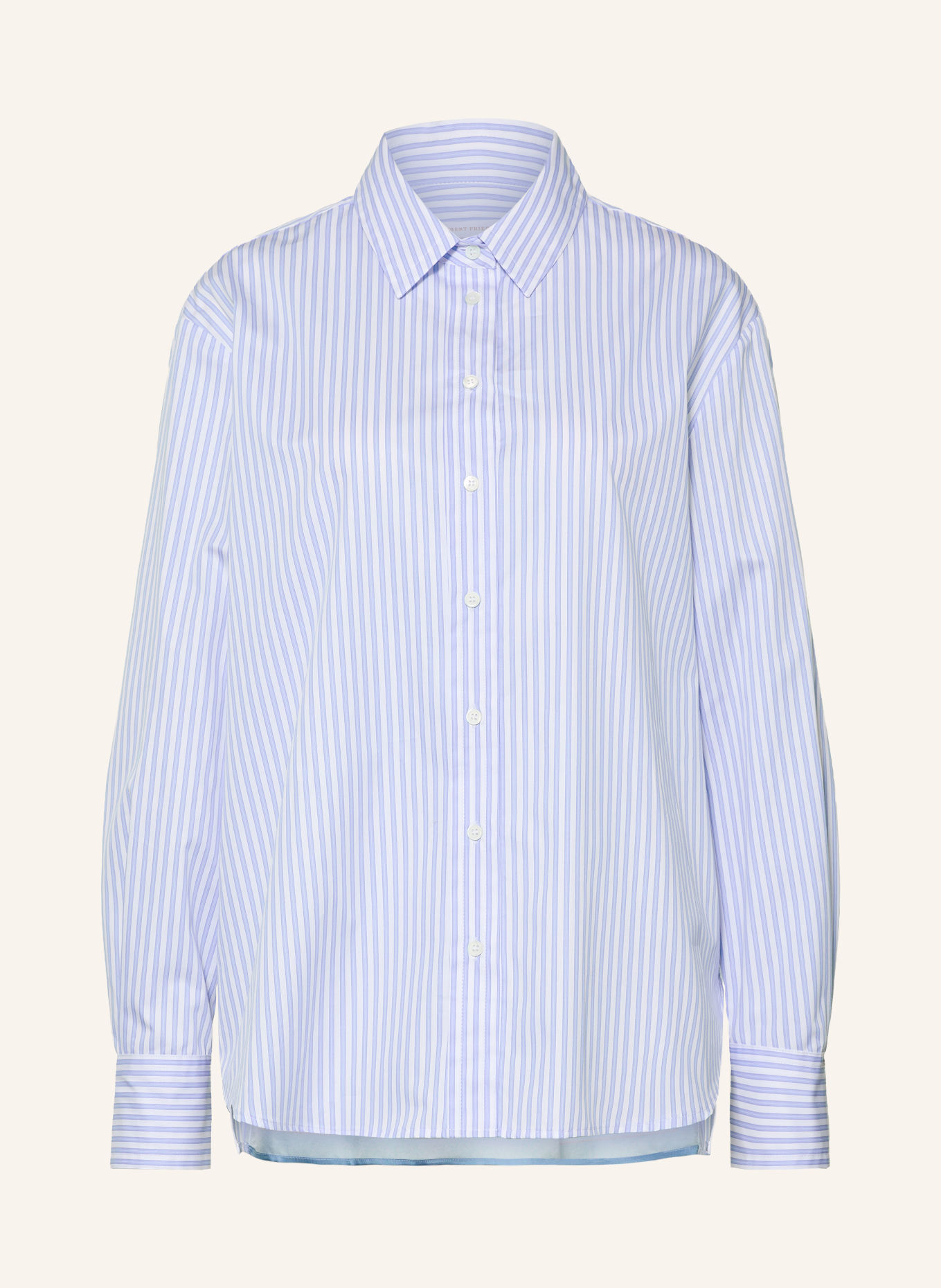ROBERT FRIEDMAN RESY Shirt blouse: WHITE / LIGHT BLUE
