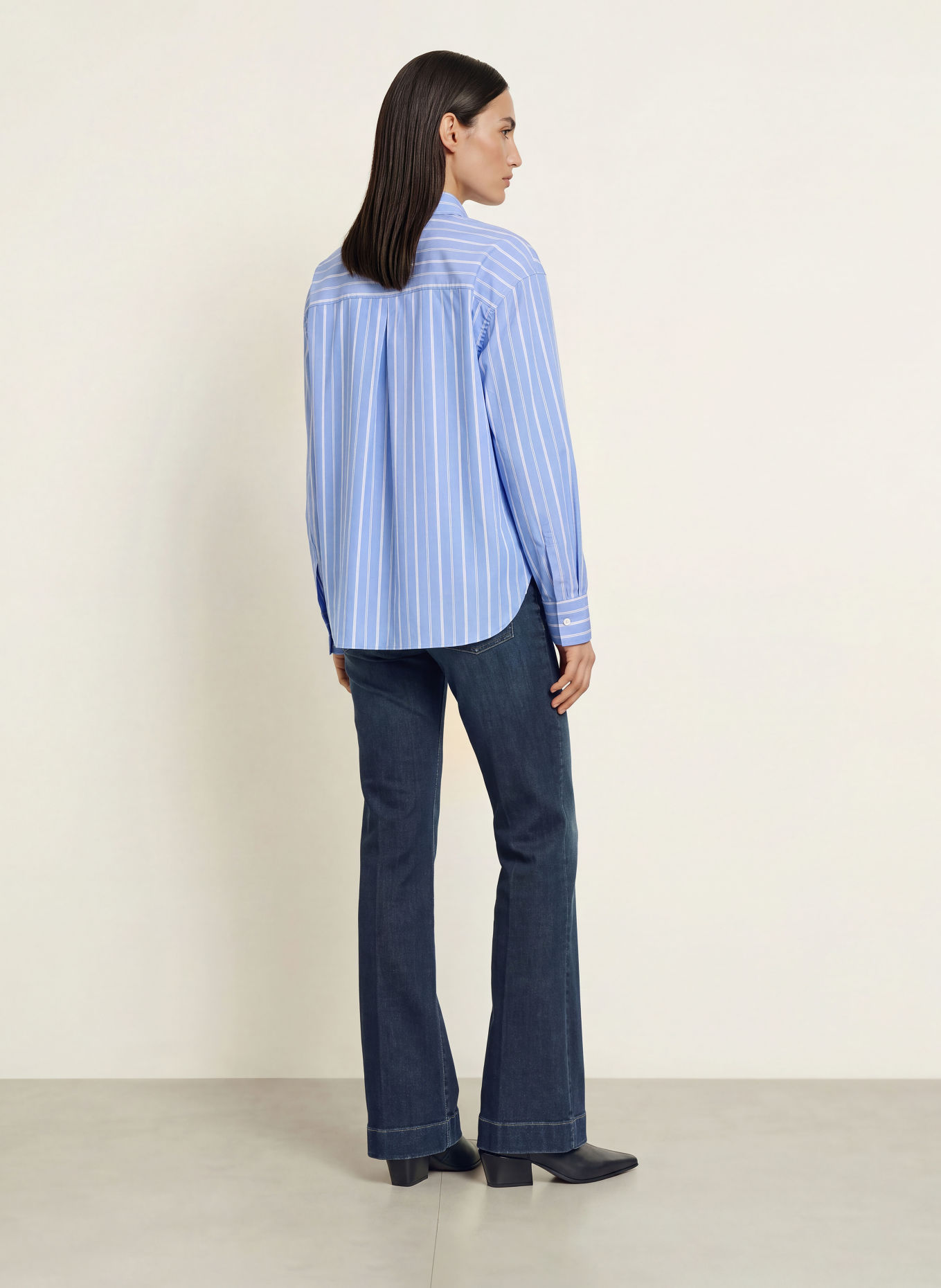 ROBERT FRIEDMAN Hemdbluse RENEE: HELLBLAU / WEISS