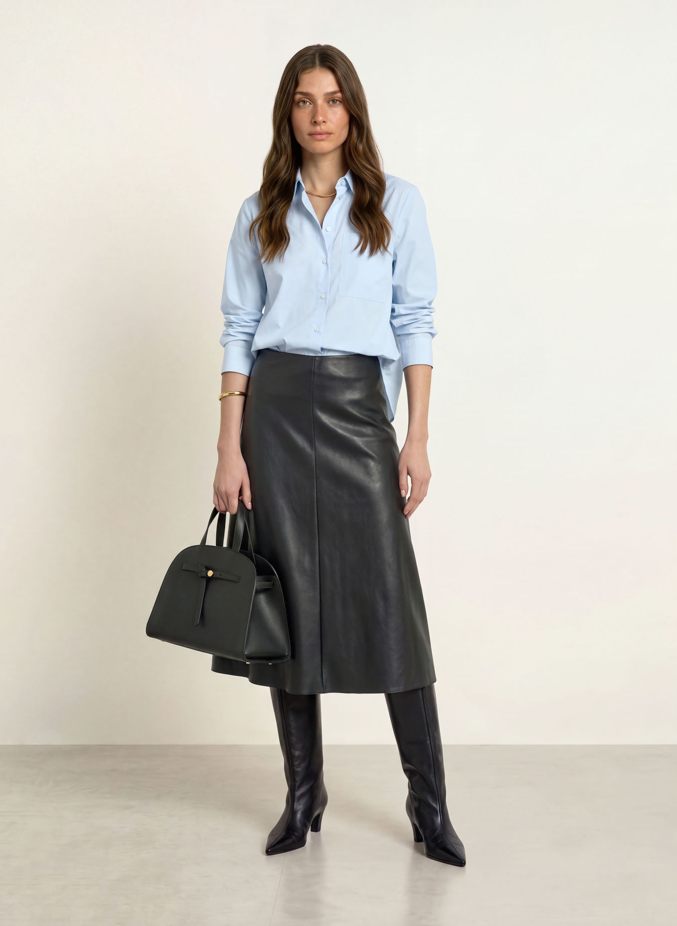 ROBERT FRIEDMAN Shirt blouse: LIGHT BLUE