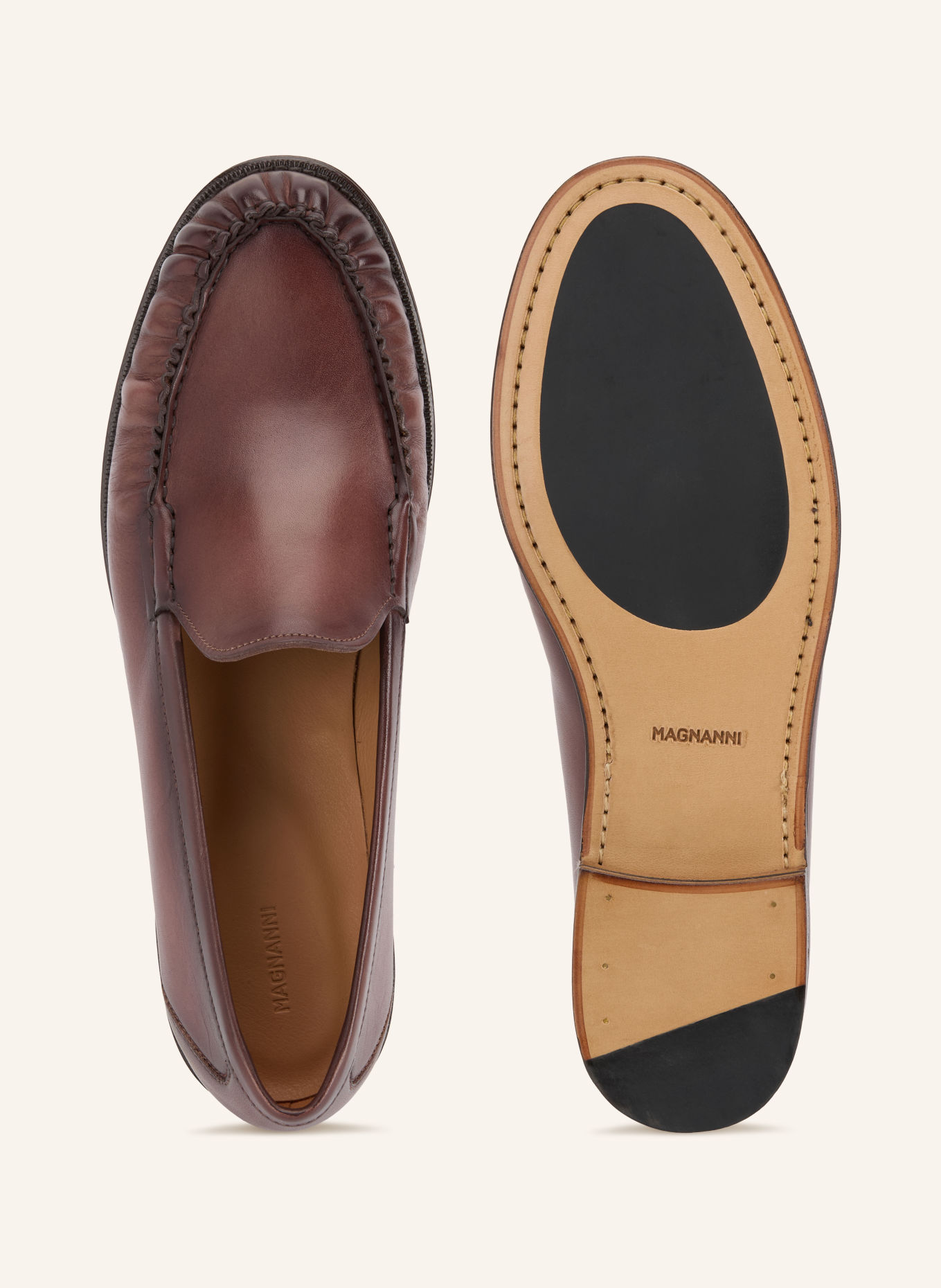 MAGNANNI Loafers B735: DARK BROWN