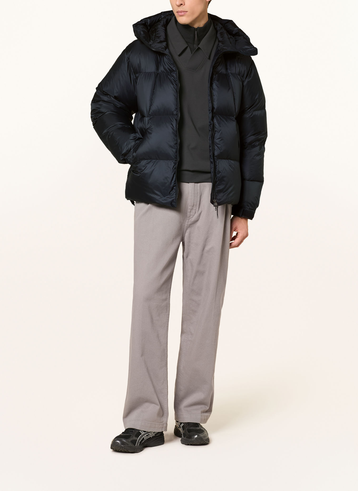 Goldwin CRYSTALLITE Down Jacket: BLACK