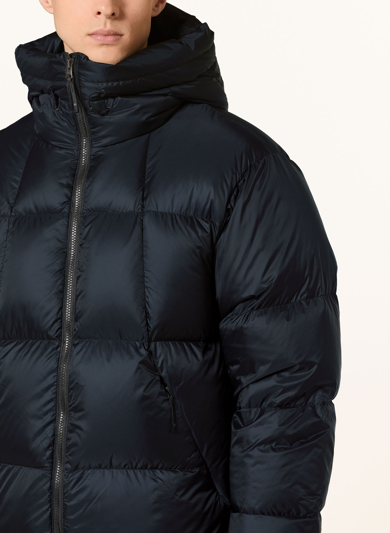 Goldwin CRYSTALLITE Down Jacket: BLACK