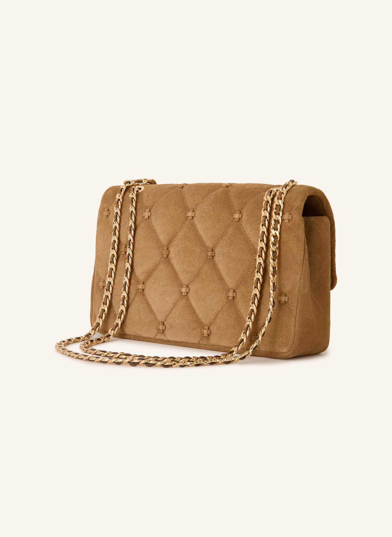 TORY BURCH Umhängetasche BUNNY KNOT: CAMEL / GOLD