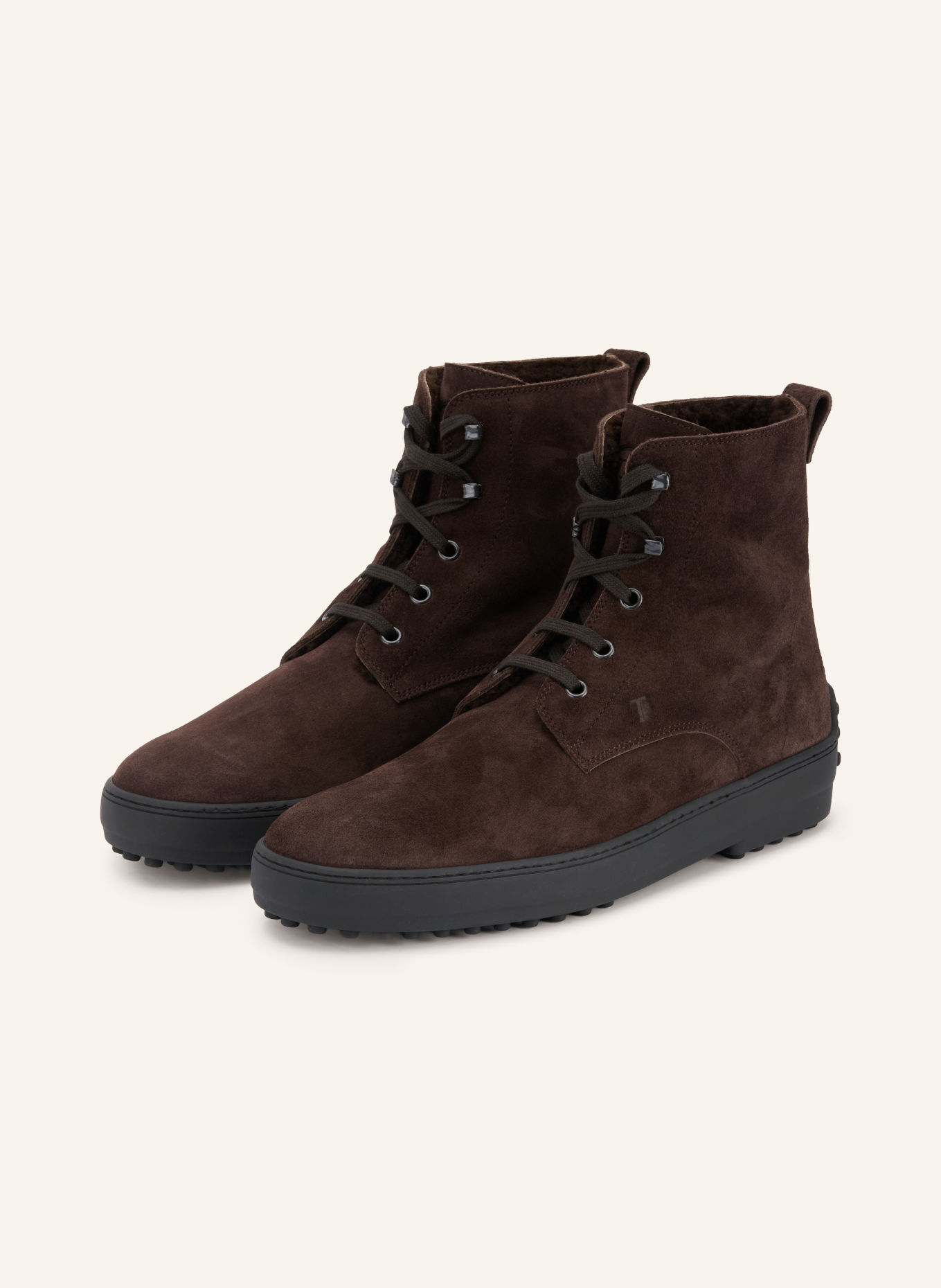 TOD'S Lace-up boots: DARK BROWN