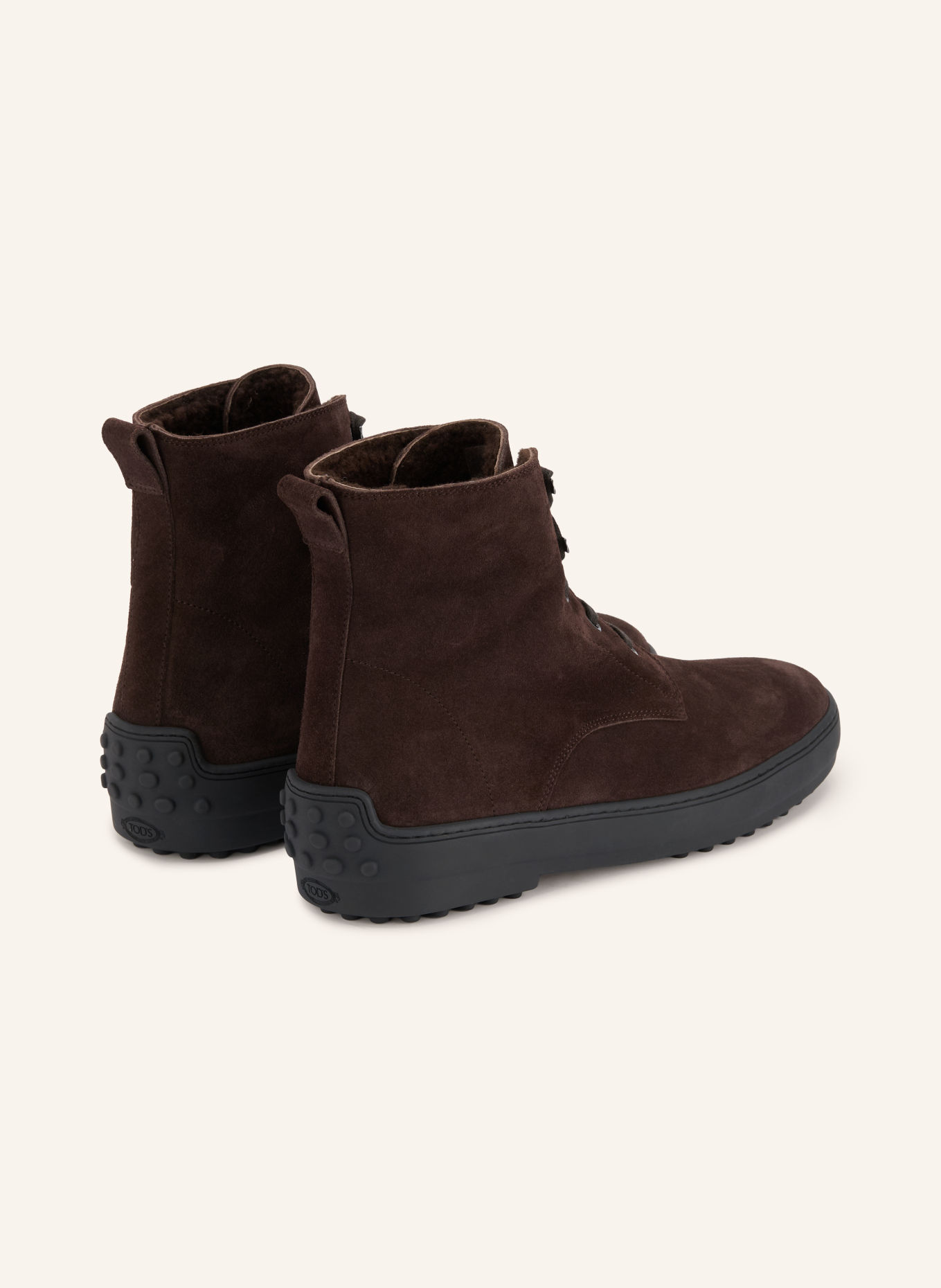 TOD'S Lace-up boots: DARK BROWN