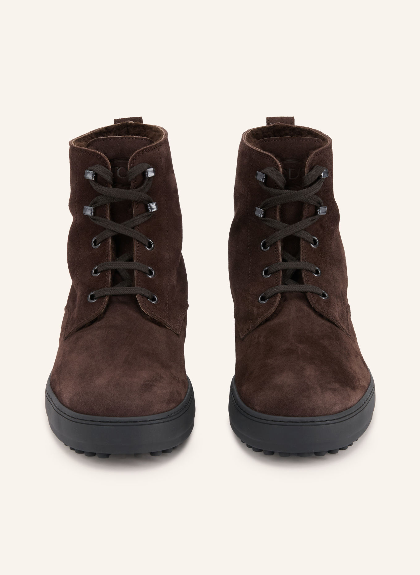 TOD'S Lace-up boots: DARK BROWN