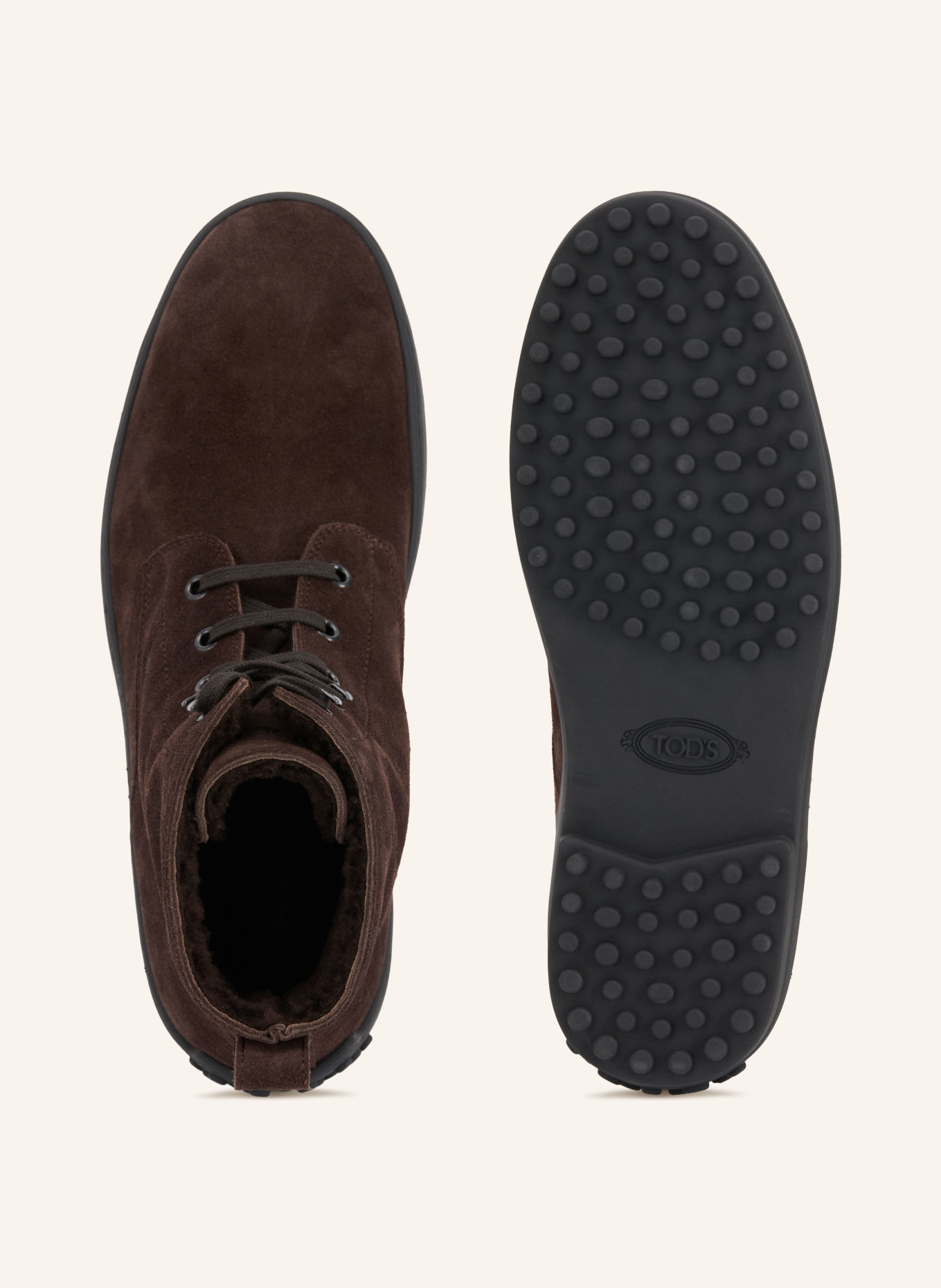 TOD'S Lace-up boots: DARK BROWN