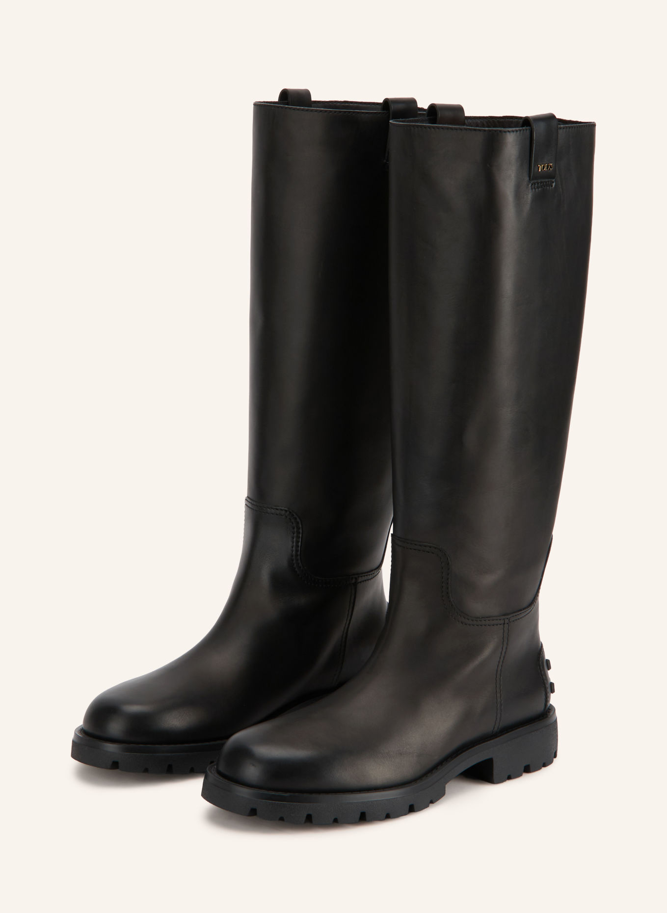 TOD'S Kozačky: ČERNÁ