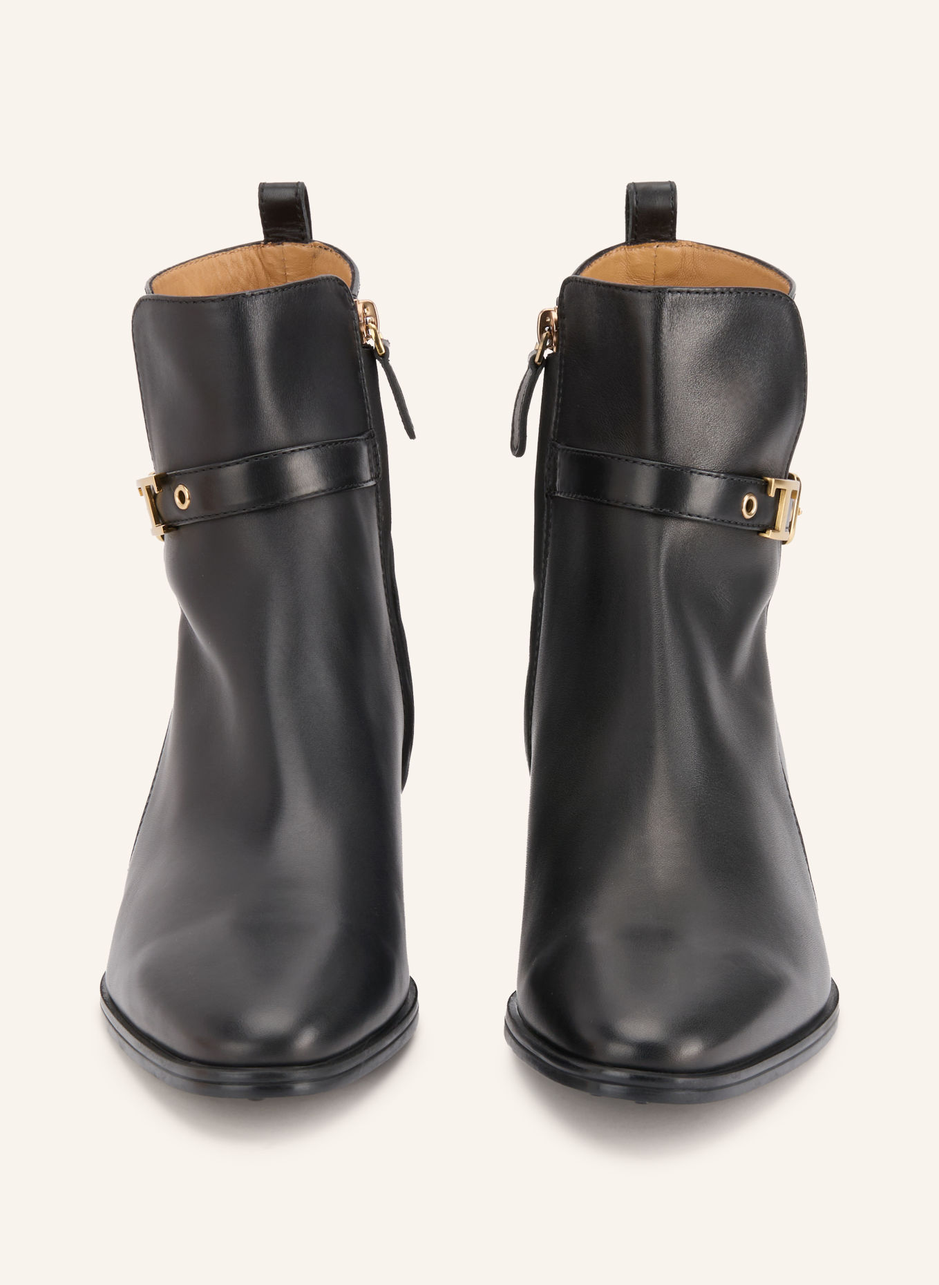 TOD'S Ankle boots: BLACK / GOLD