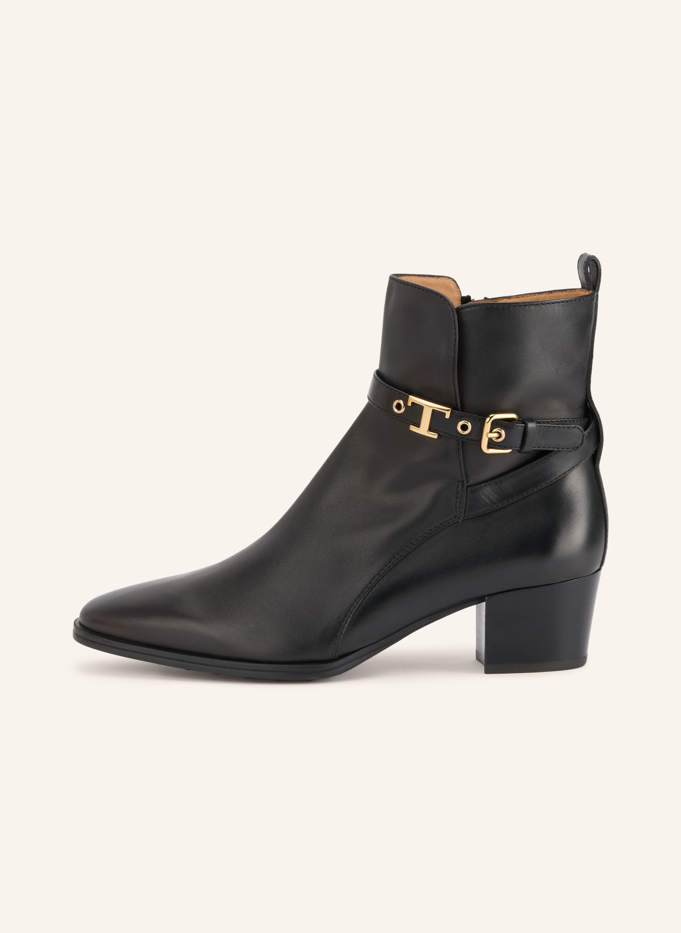 TOD'S Ankle boots: BLACK / GOLD
