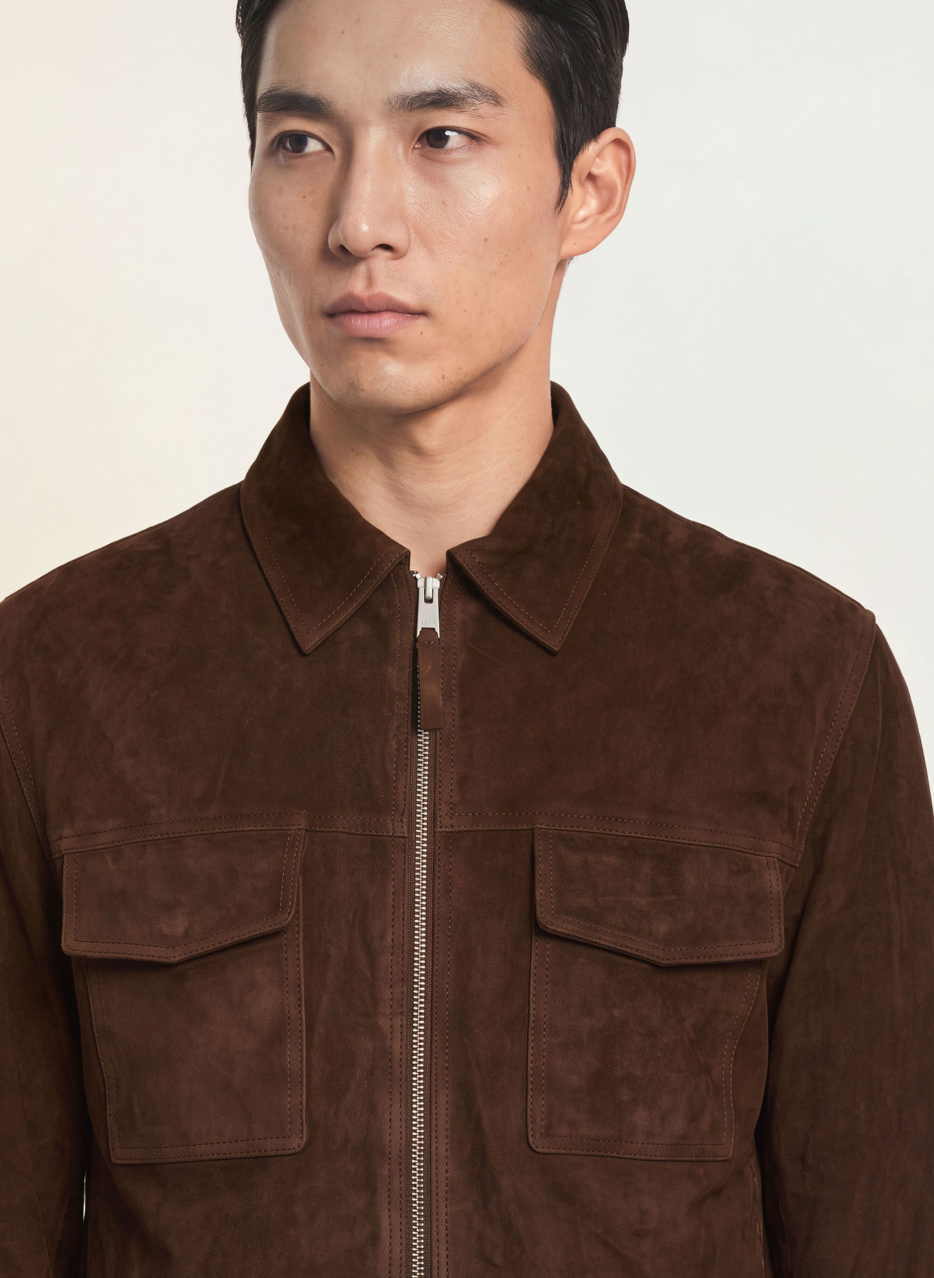 ARMA Leren Overjacket KALE: MARRON FONCÉ