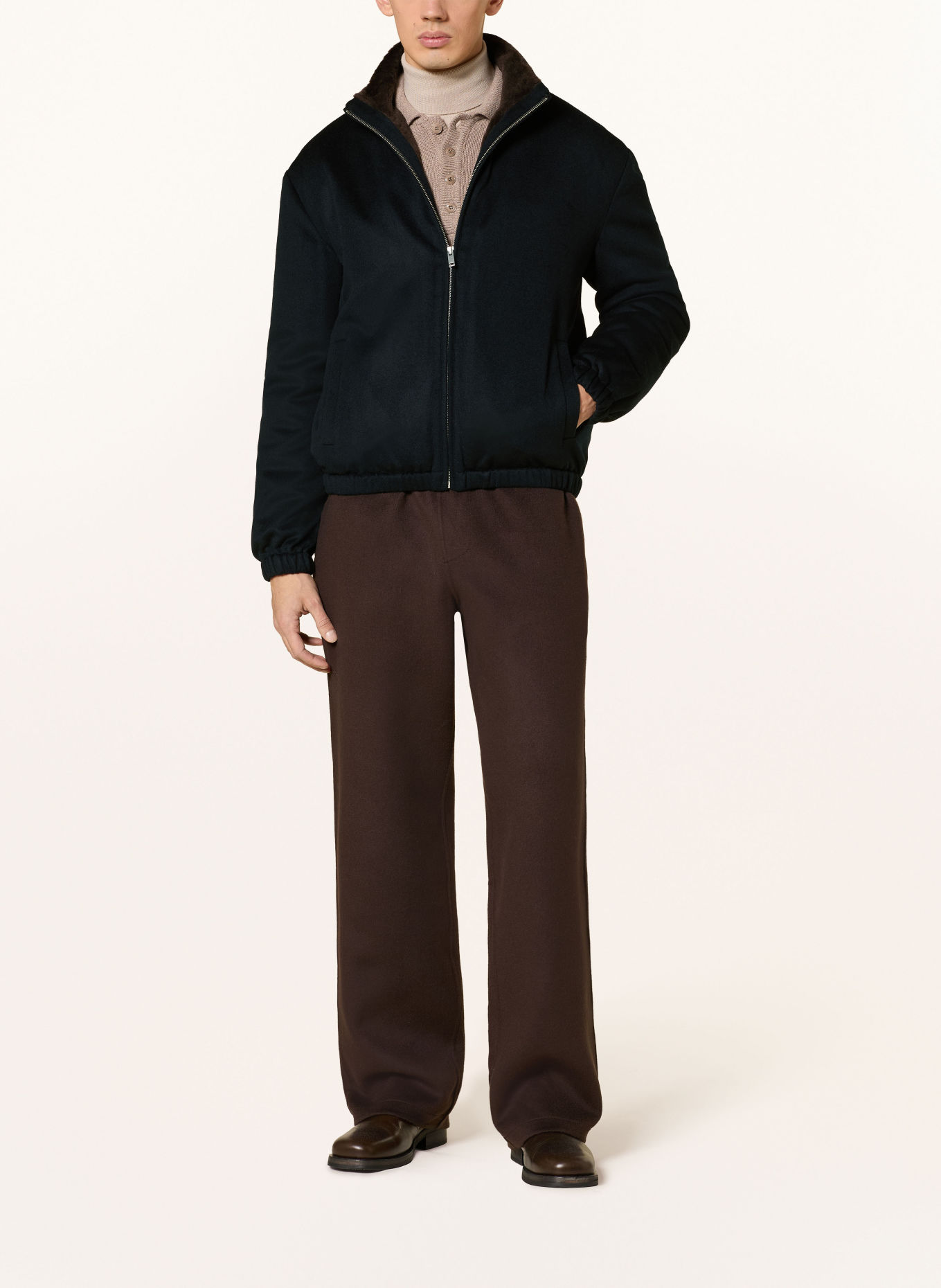 ARMA Blouson ALTIN en cachemire: BLEU FONCÉ
