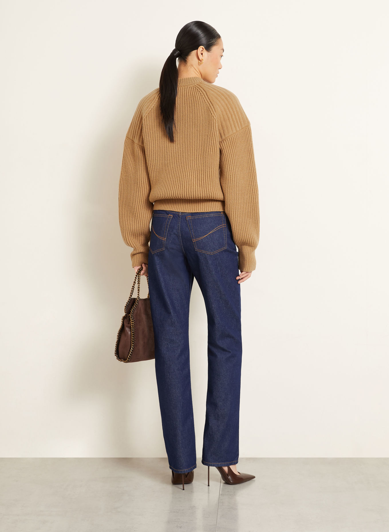 STELLA McCARTNEY Sweter: CAMELOWY