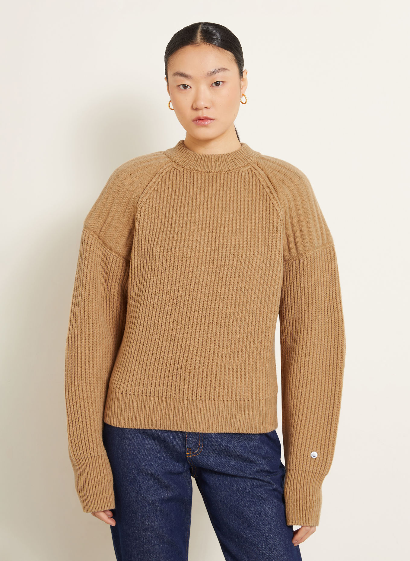 STELLA McCARTNEY Sweter: CAMELOWY