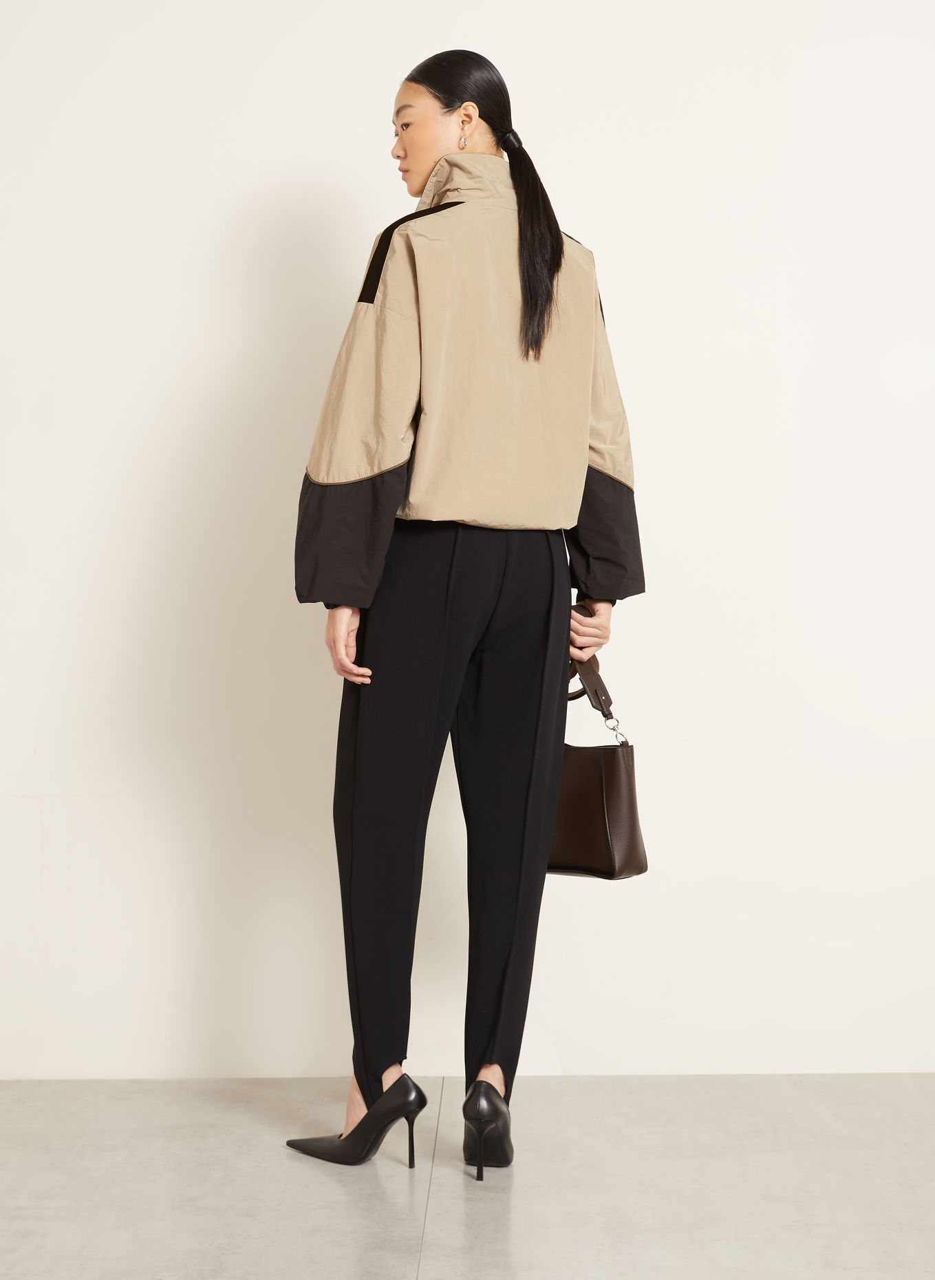 STELLA McCARTNEY Blousonjakke: BEIGE / HVID / SORT