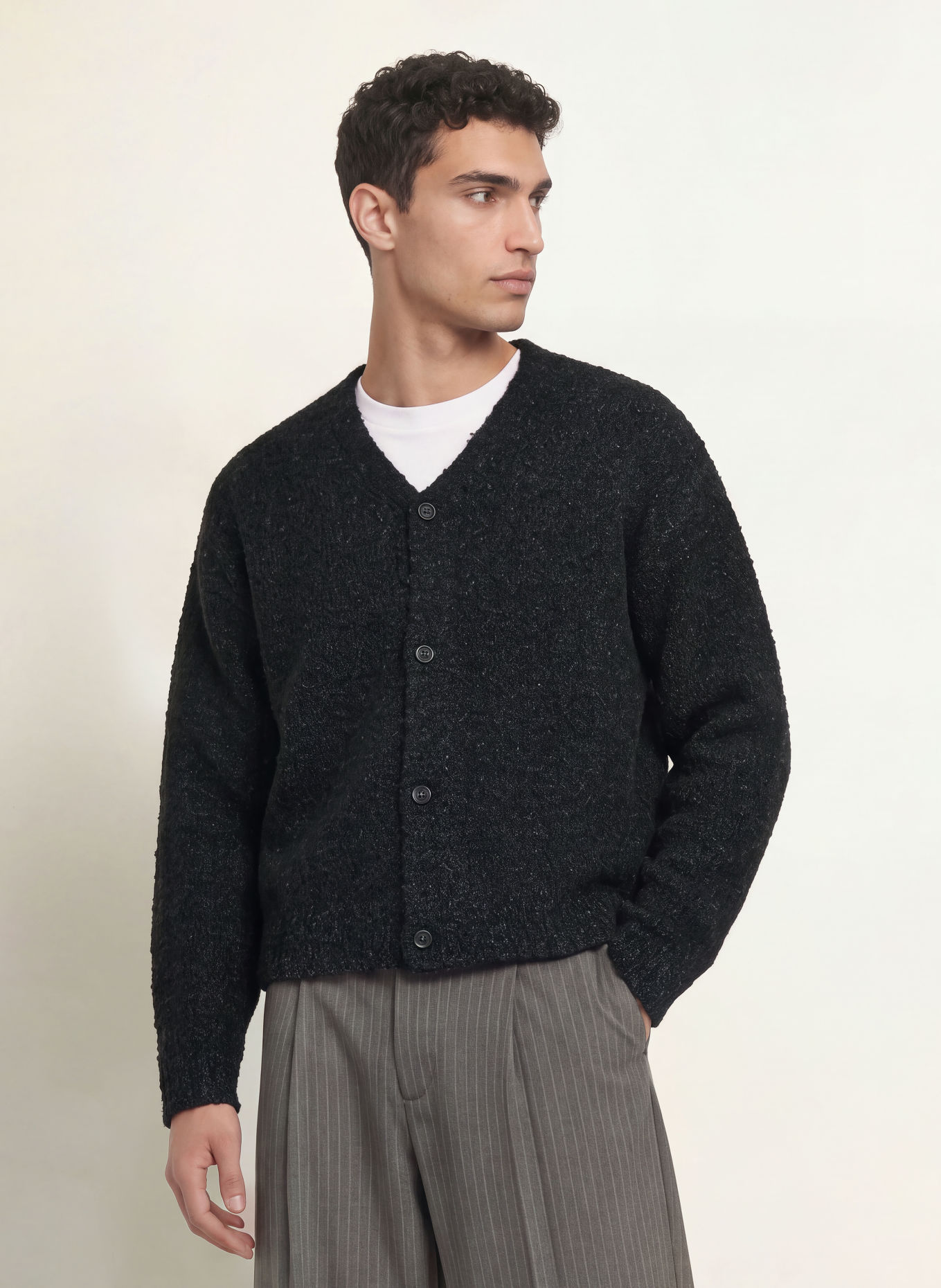 WOODBIRD Strickjacke WBCHI: SCHWARZ