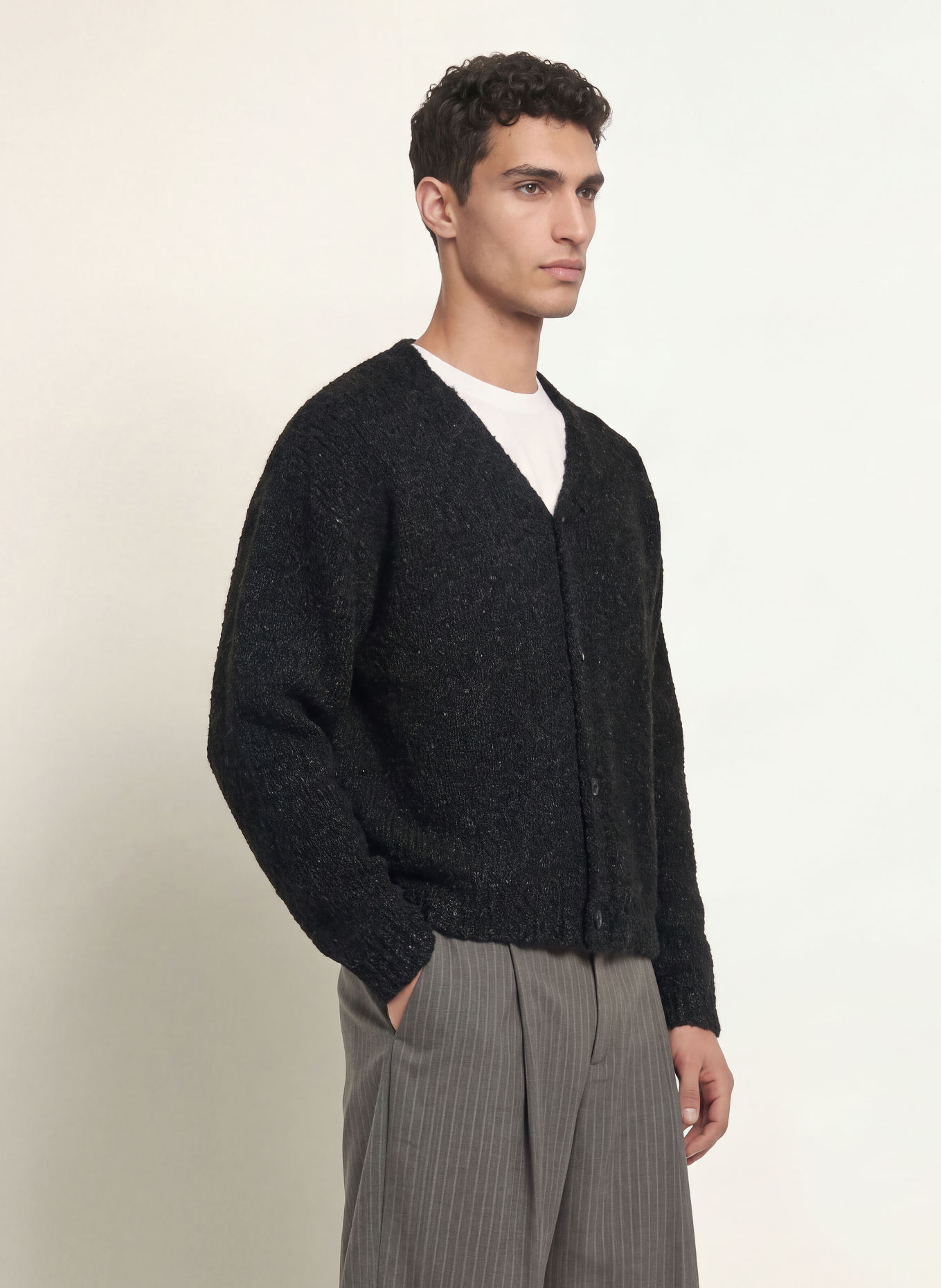 WOODBIRD Strickjacke WBCHI: SCHWARZ