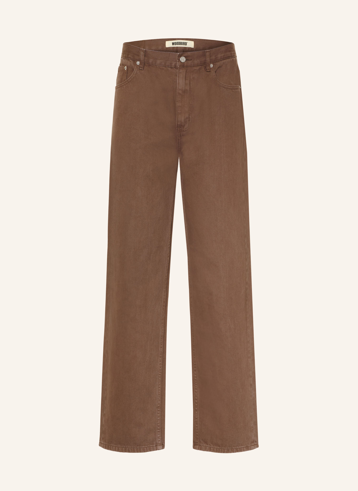 WOODBIRD Jeans WBLEROY Loose Fit: Washed Brown