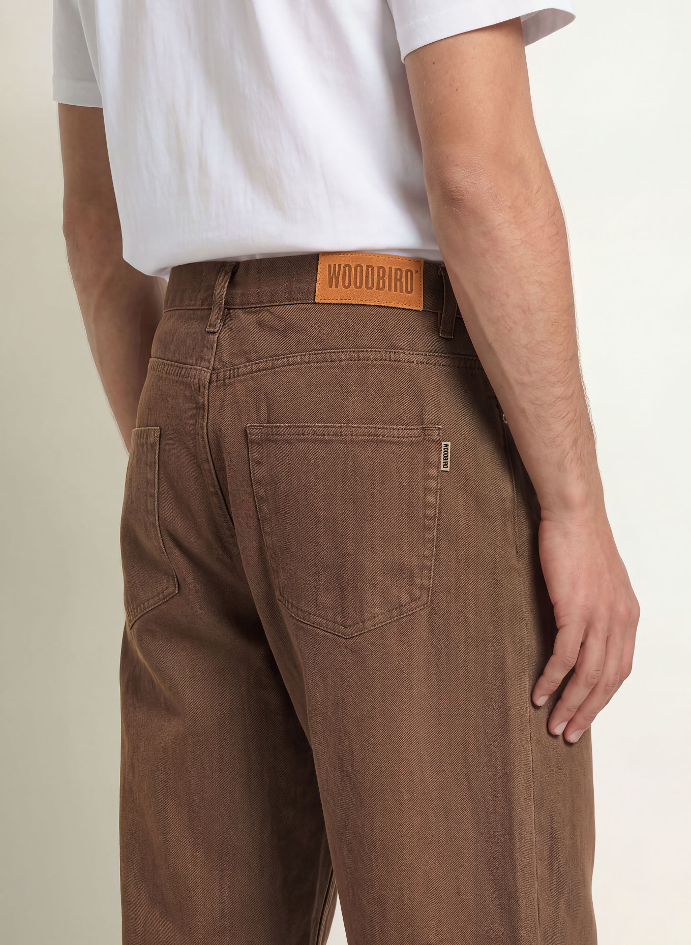 WOODBIRD Jeans WBLEROY Loose Fit: Washed Brown