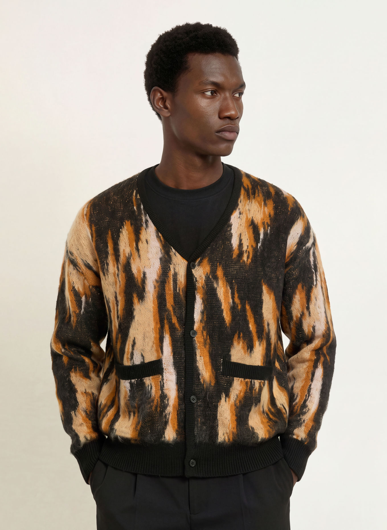 WOODBIRD Cardigan WBONI: CAMEL / BEIGE / BLACK