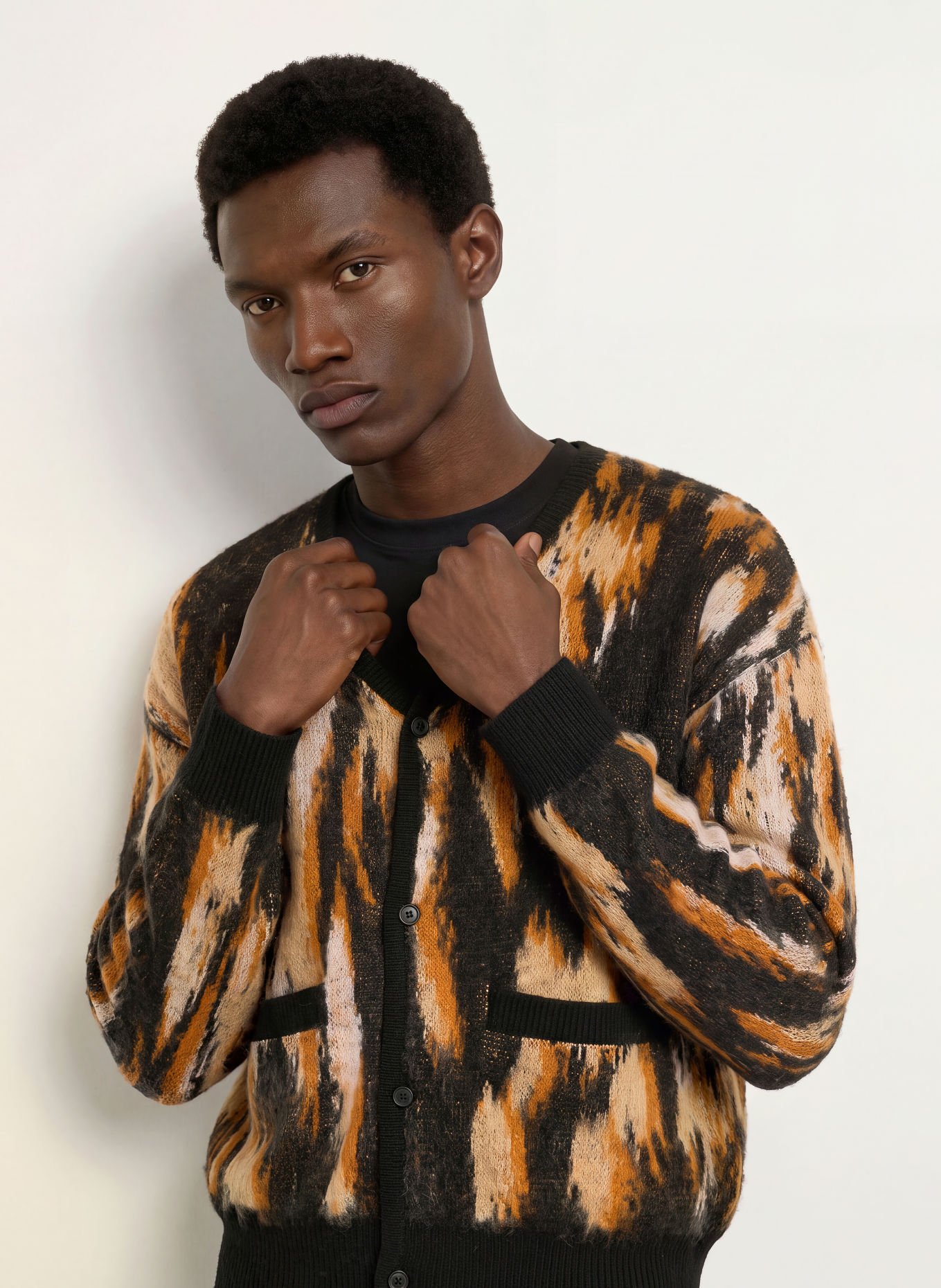 WOODBIRD Cardigan WBONI: CAMEL / BEIGE / BLACK