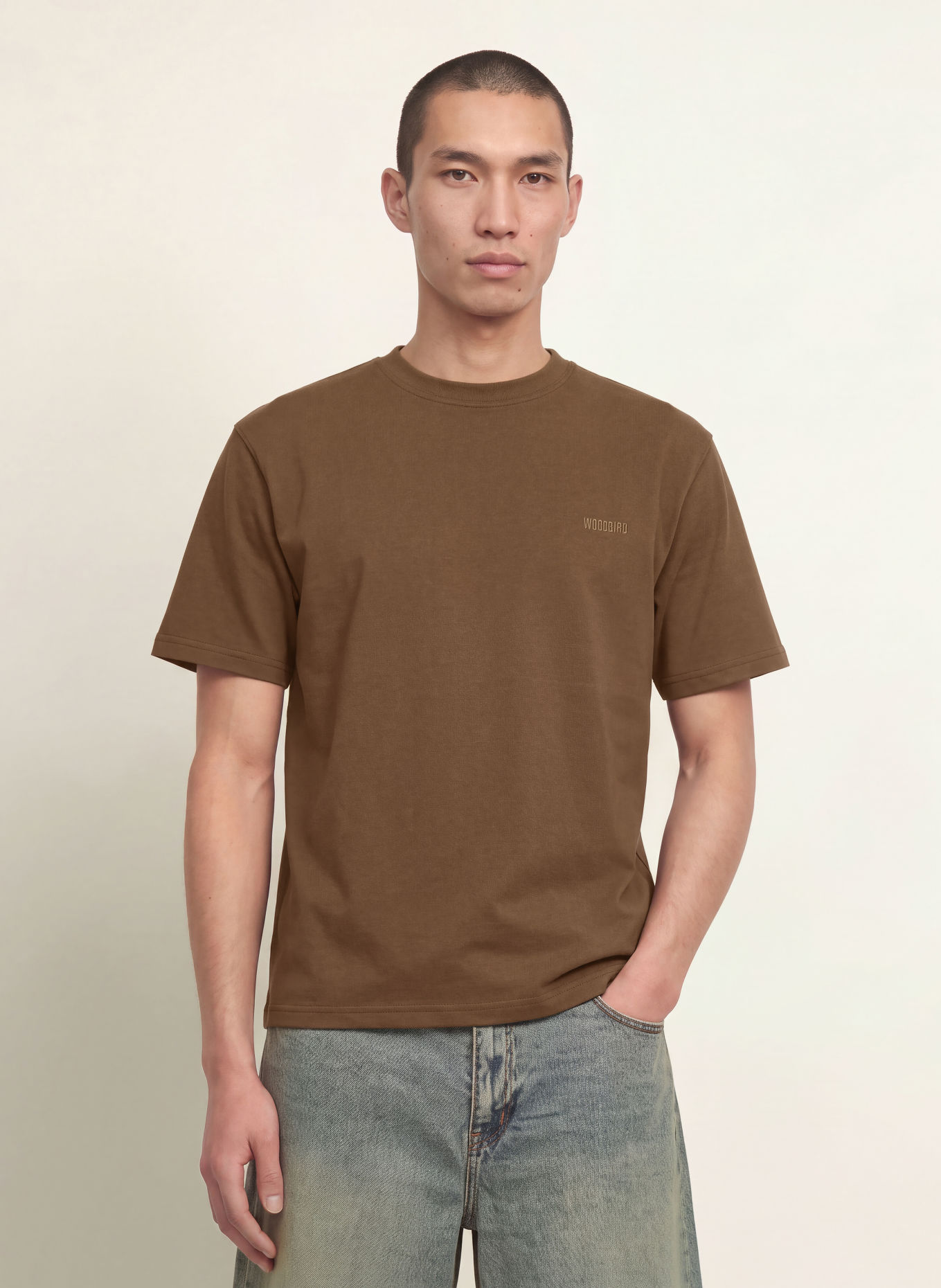 WOODBIRD T-shirt WBBAINE: BRUN