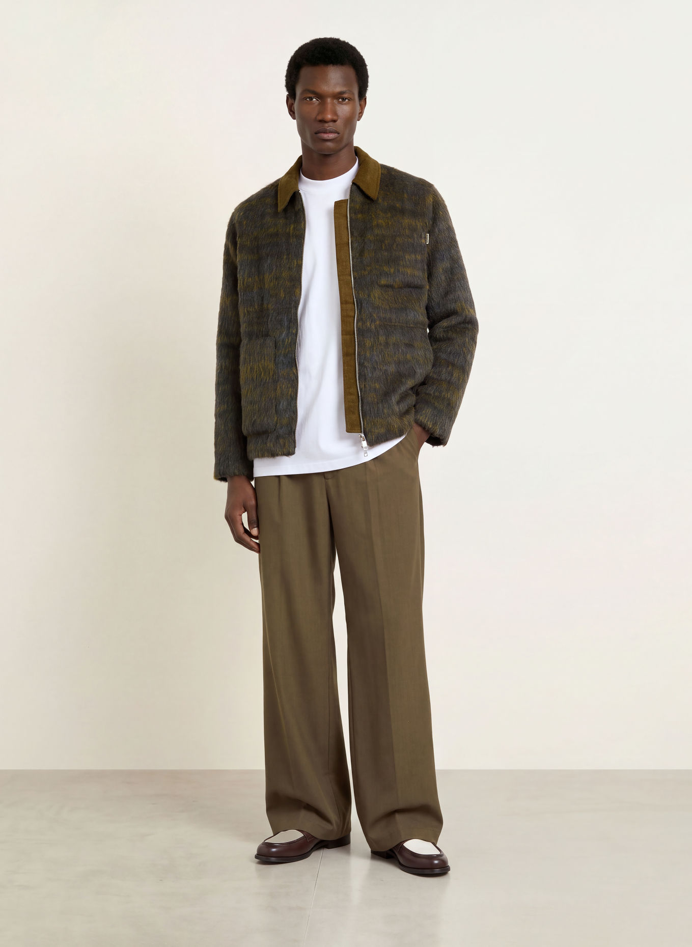 WOODBIRD Overshirt WBBLADE: DARK GREEN / LIGHT GREEN / BLUE