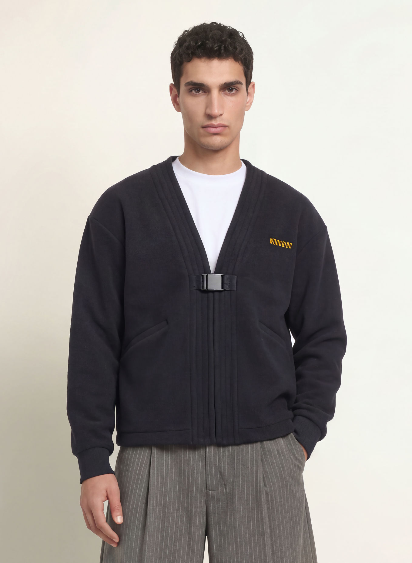 WOODBIRD Overshirt WBWUANG: MÖRKBLÅ