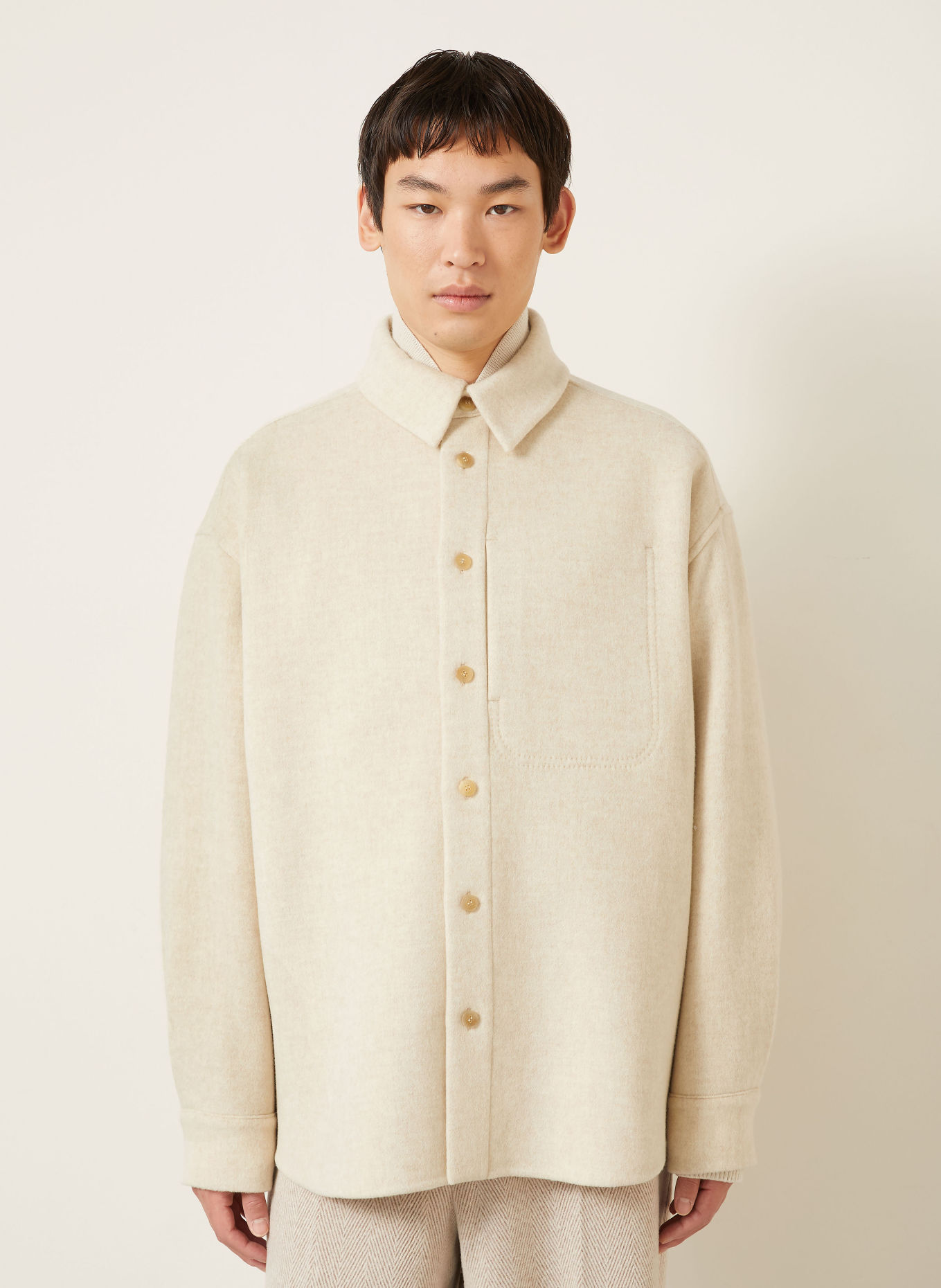 JACQUEMUS Overjacket LA VESTE BOULANGER: BEIGE