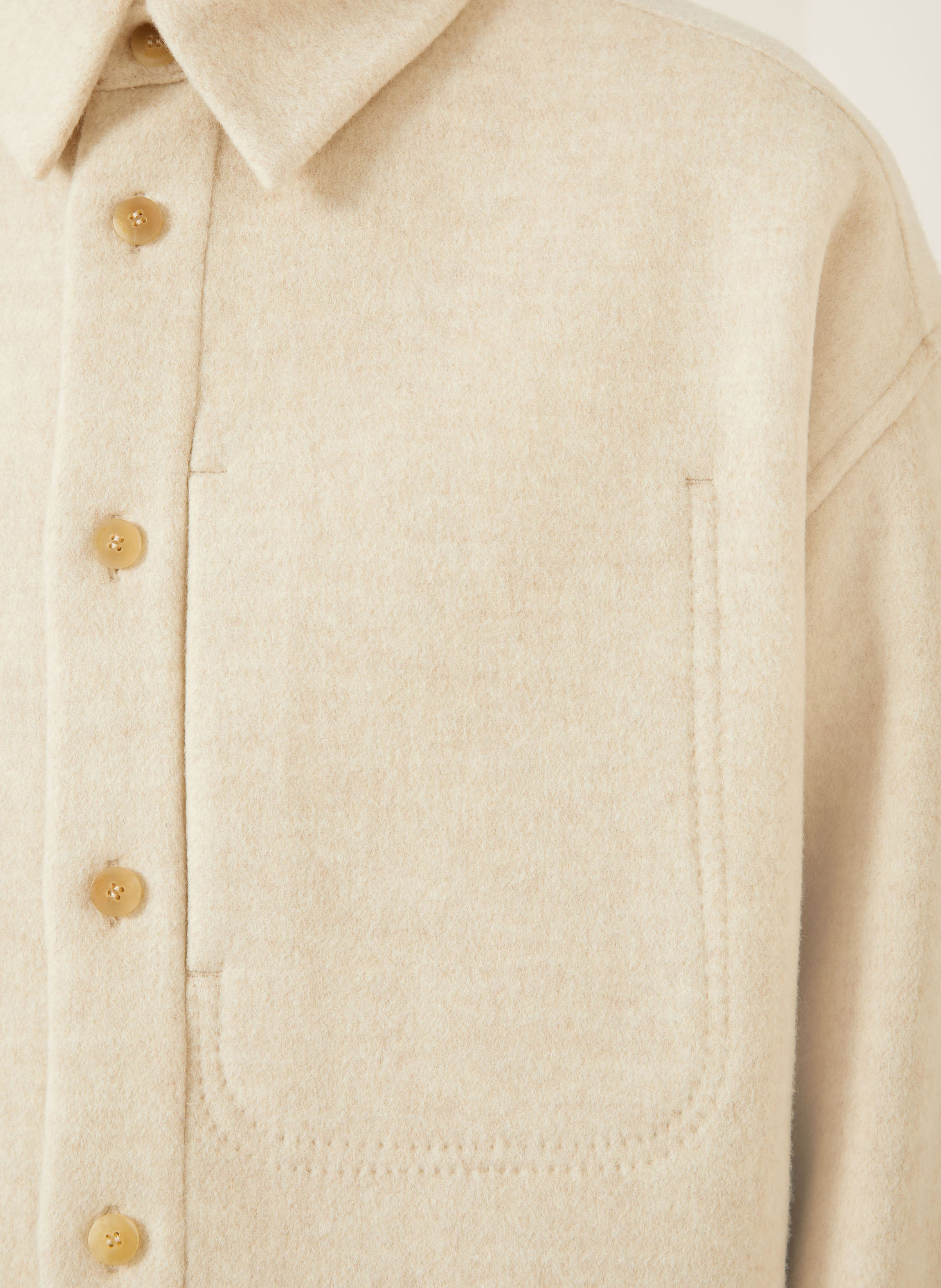 JACQUEMUS Overjacket LA VESTE BOULANGER: BEIGE
