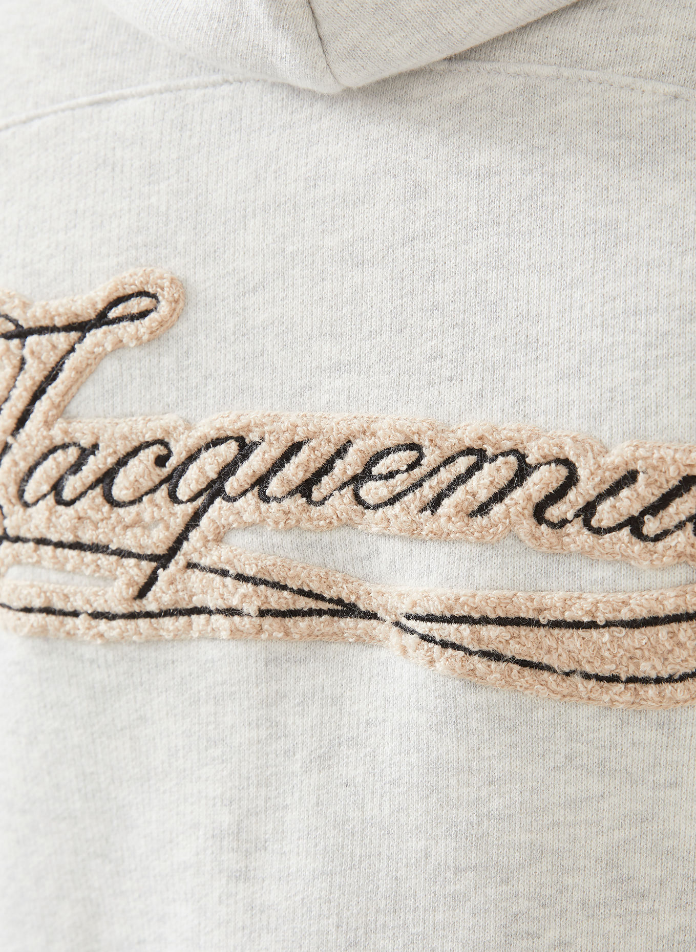 JACQUEMUS LE HOODIE TORNEO Zip-up sweatshirt Jacket: LIGHT GRAY