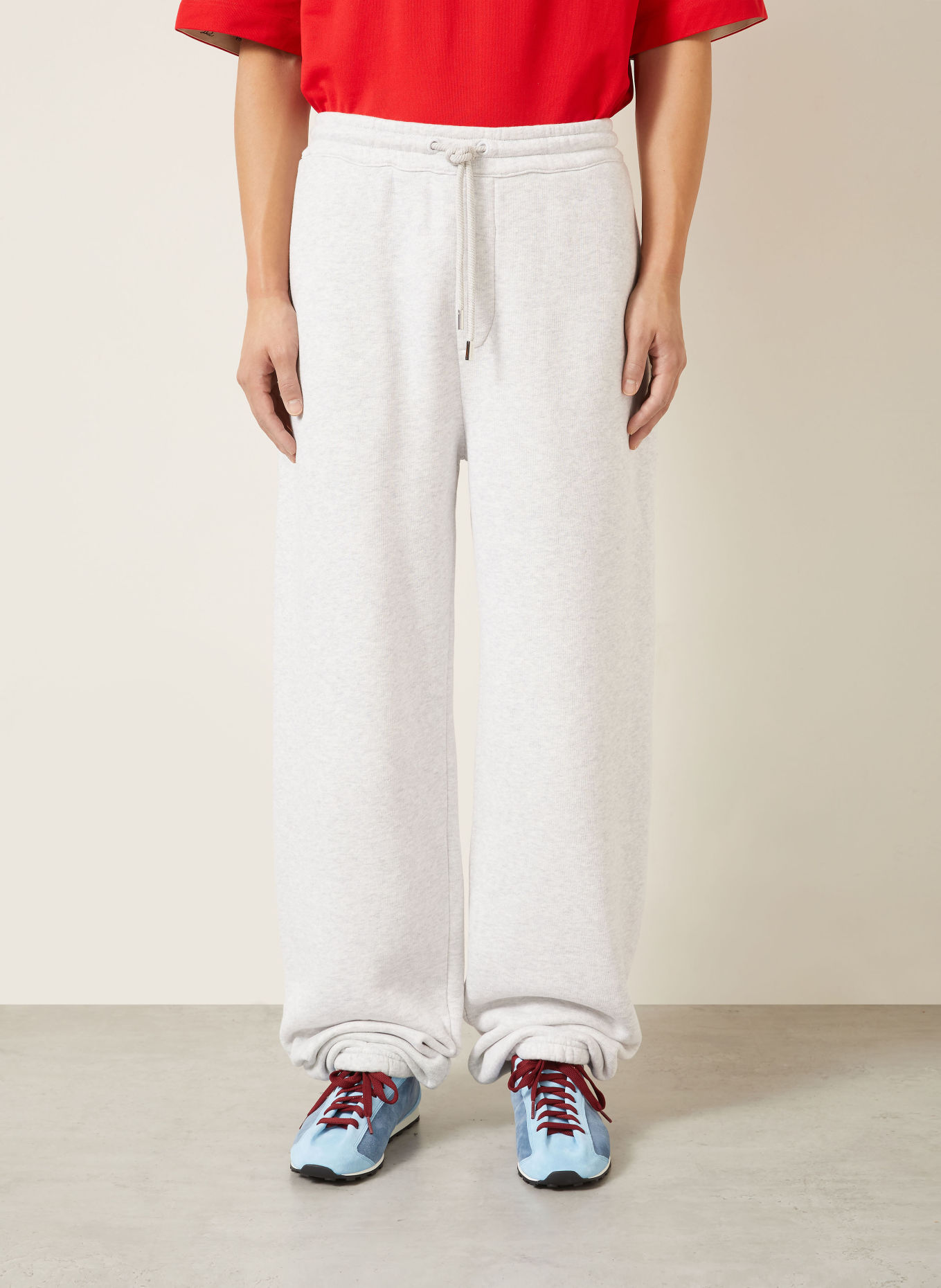 JACQUEMUS LE JOGGING TORNEO Sweatpants: LIGHT GRAY