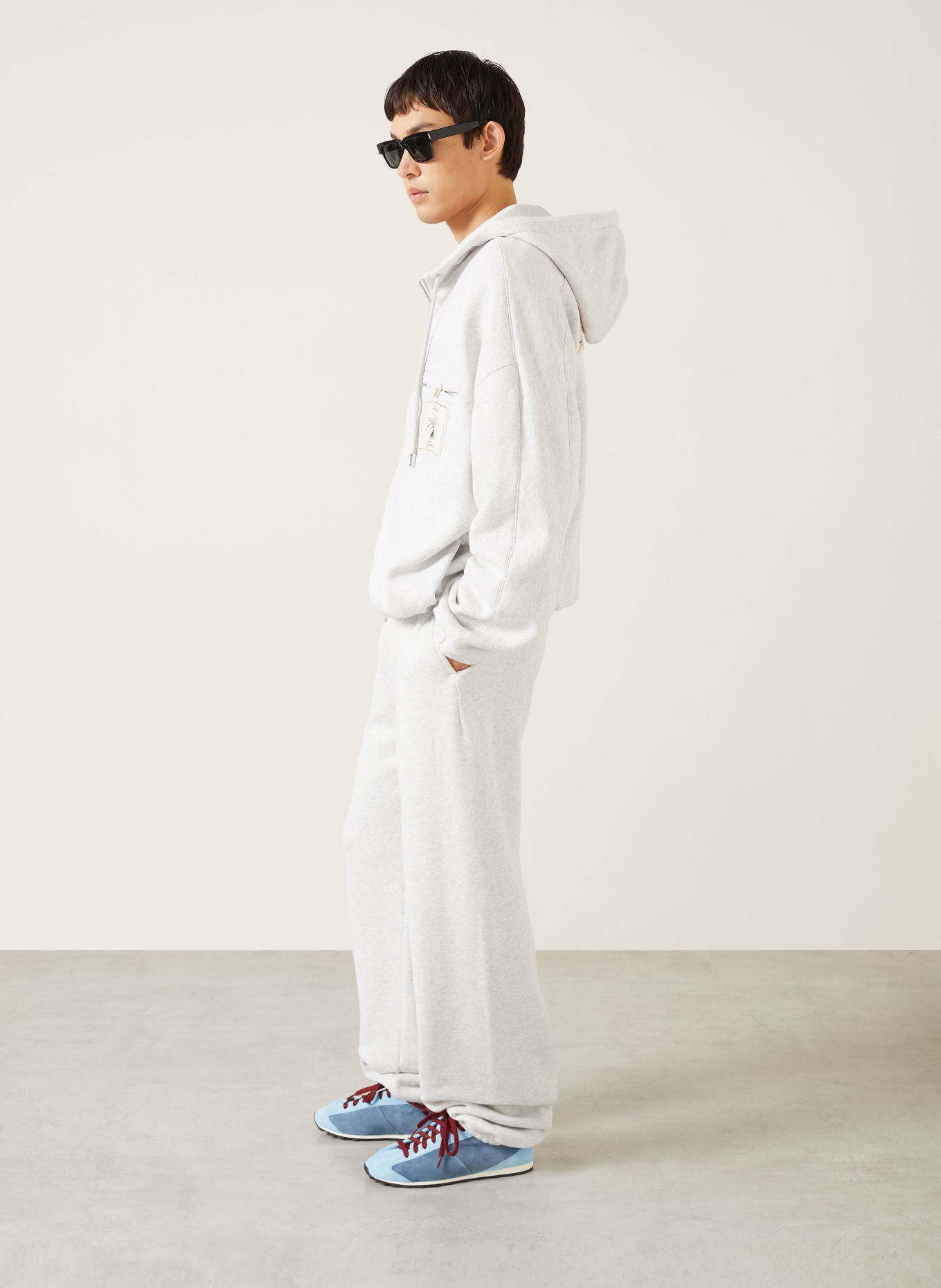 JACQUEMUS LE JOGGING TORNEO Sweatpants: LIGHT GRAY