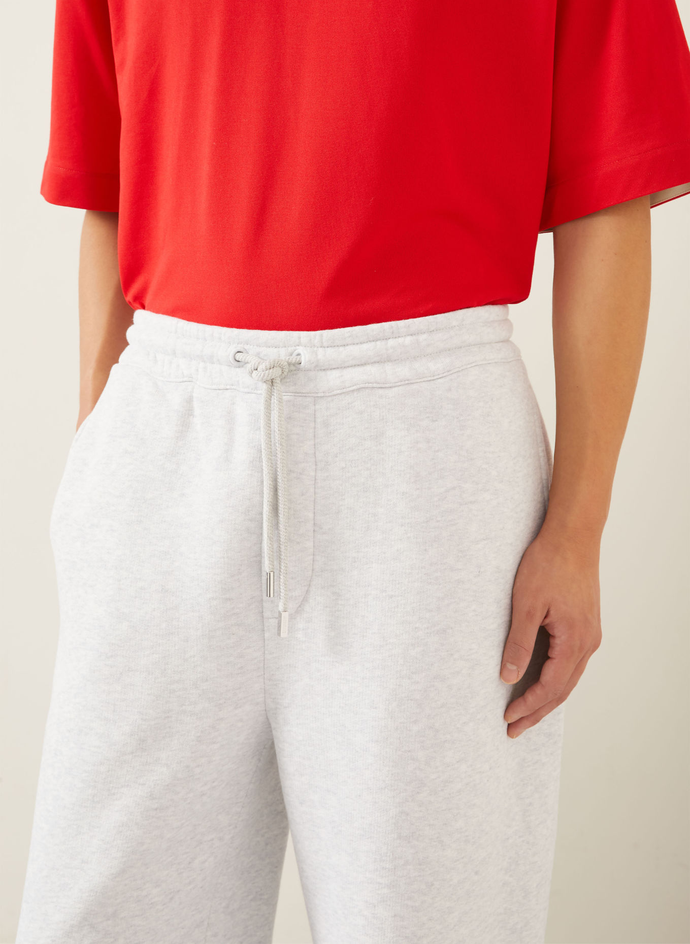 JACQUEMUS LE JOGGING TORNEO Sweatpants: LIGHT GRAY